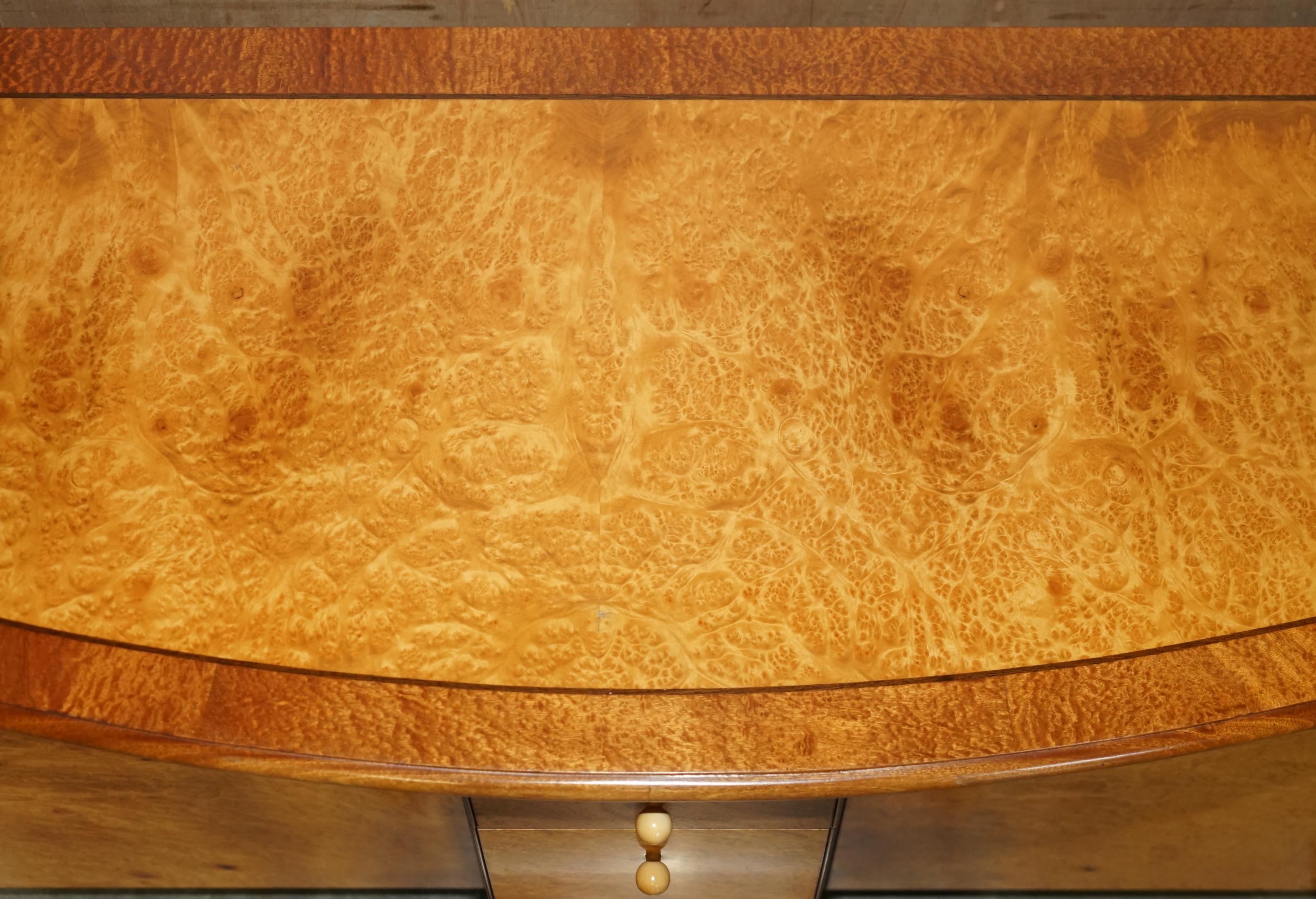 STUNNING BURR MAPLE & THUYA WOOD ANDREW VARA ART DECO SCULPTURAL en vente 4