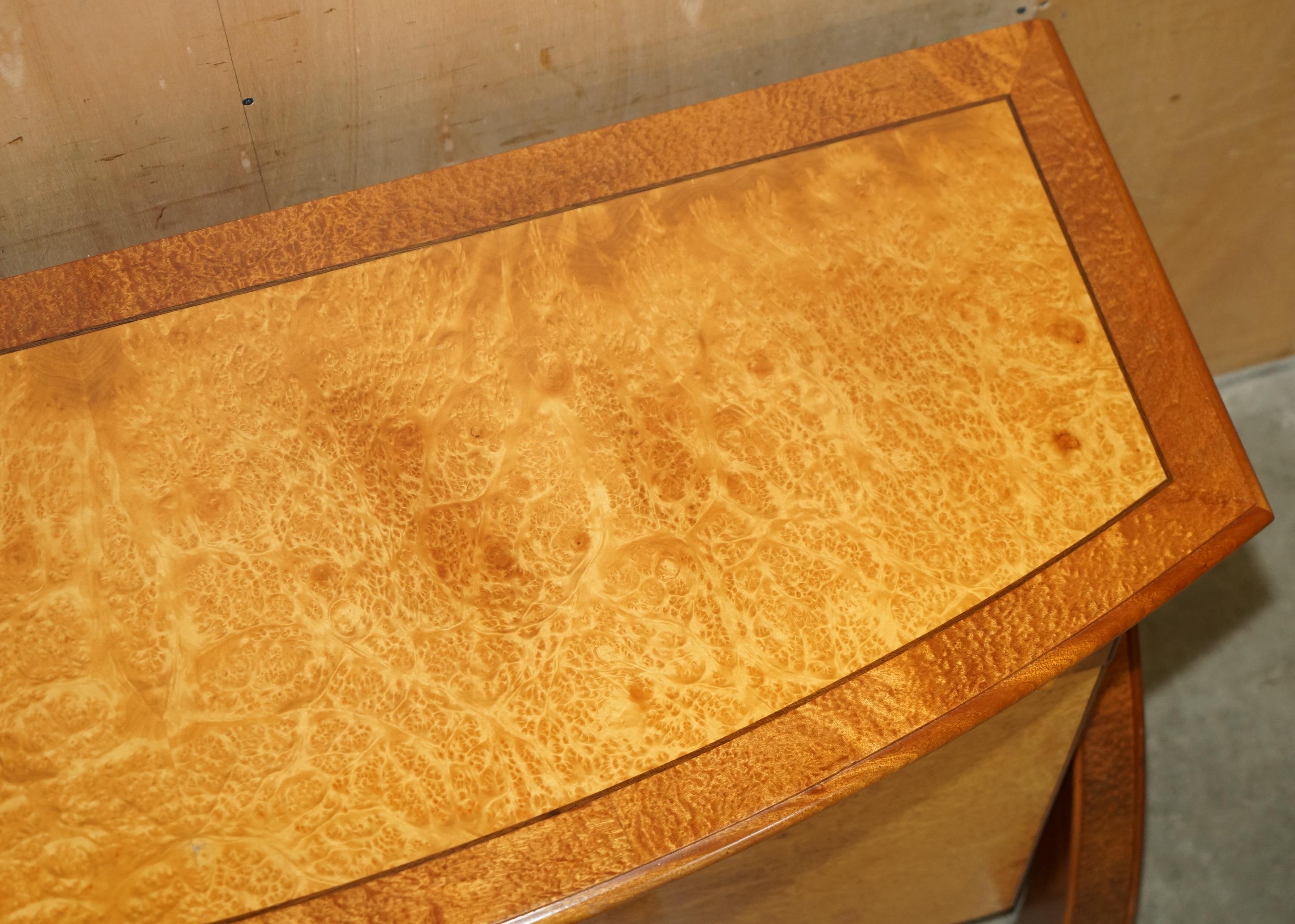 STUNNING BURR MAPLE & THUYA WOOD ANDREW VARA ART DECO SCULPTURAL en vente 5