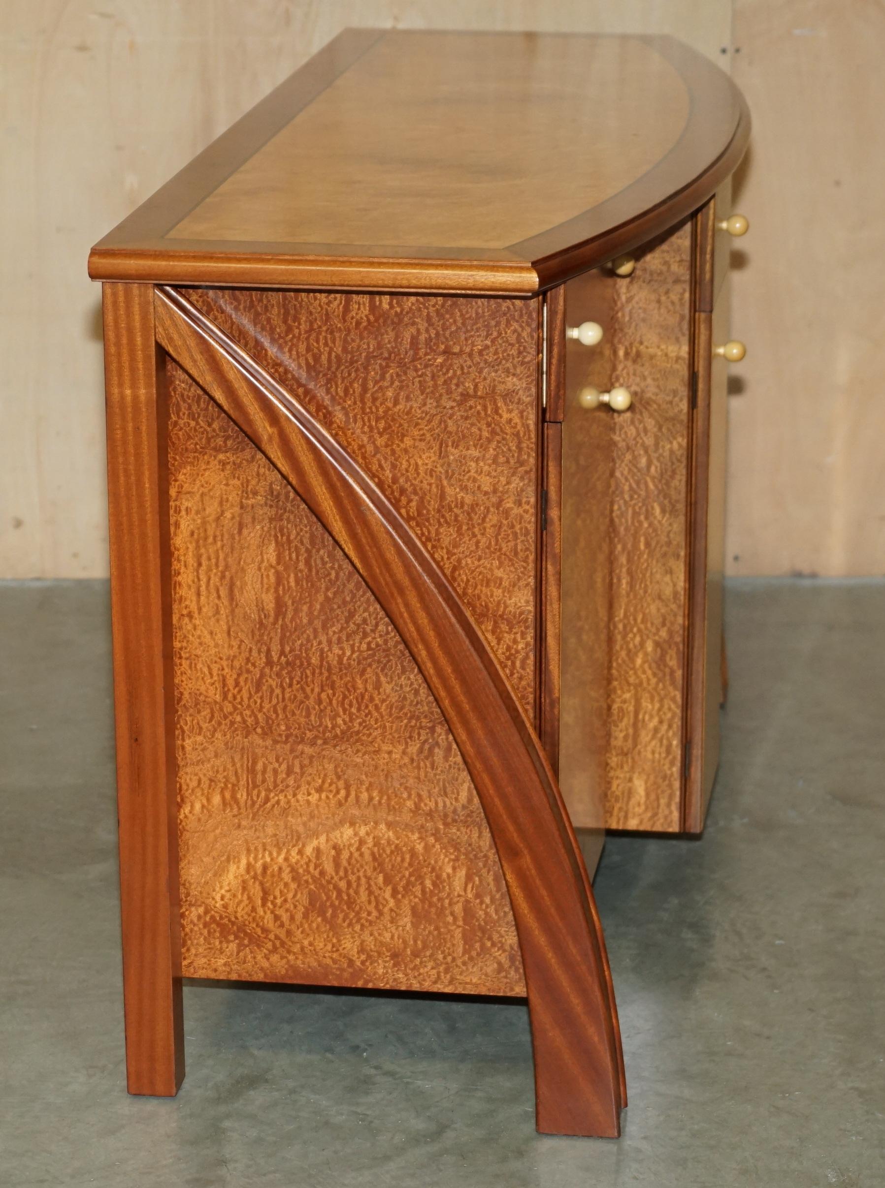 STUNNING BURR MAPLE & THUYA WOOD ANDREW VARA ART DECO SCULPTURAL en vente 6