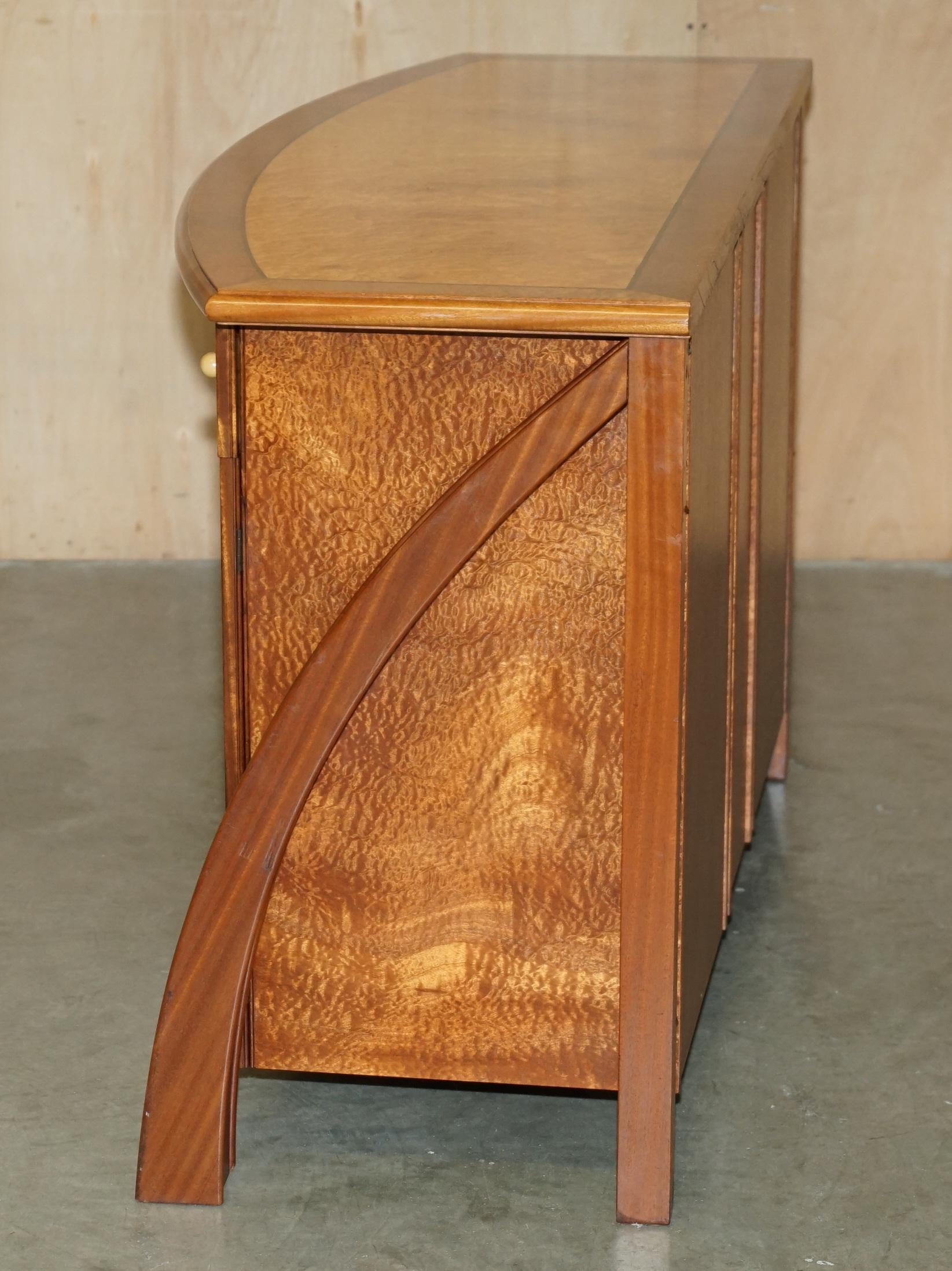 STUNNING BURR MAPLE & THUYA WOOD ANDREW VARA ART DECO SCULPTURAL en vente 8