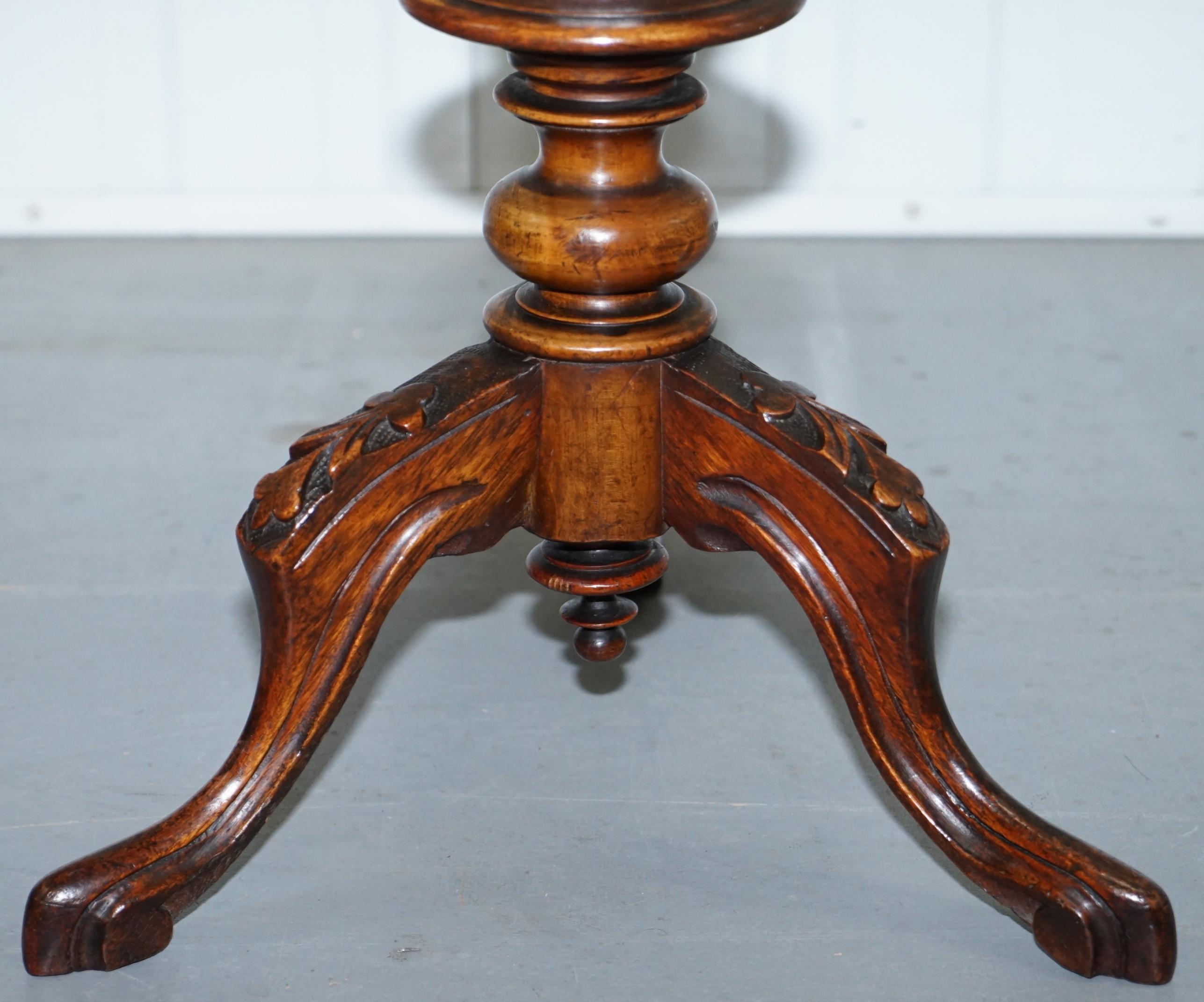 Stunning Burr Walnut Victorian Sewing or Work Box Great as Side Lamp End Table 14