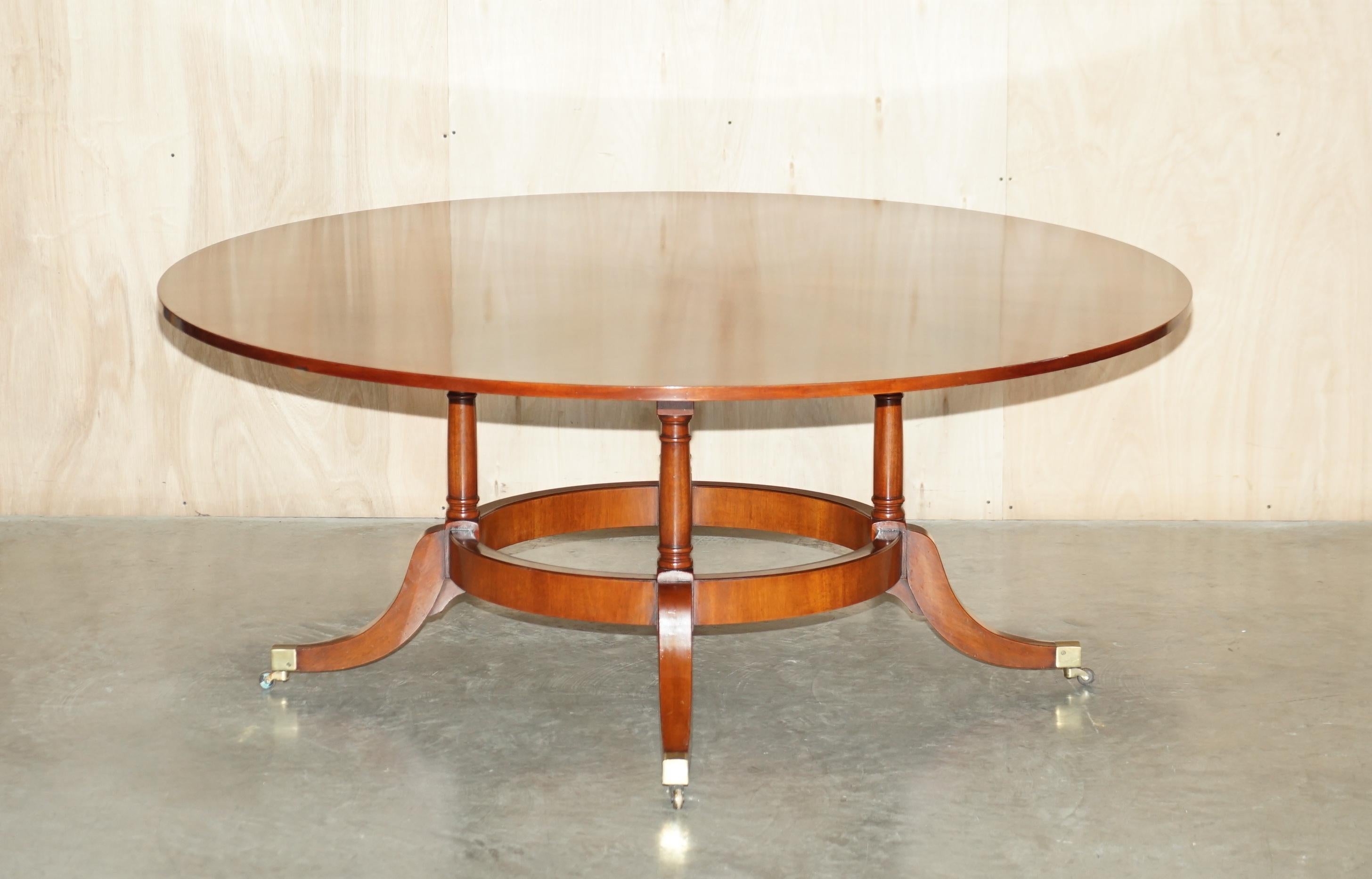 We are delighted to offer for sale this lovely handmade Burr Yew and Walnut dining table

A good looking and well made piece, size wise it can be used as a six to eight person dining table or as a magnificent centre table to be placed in the