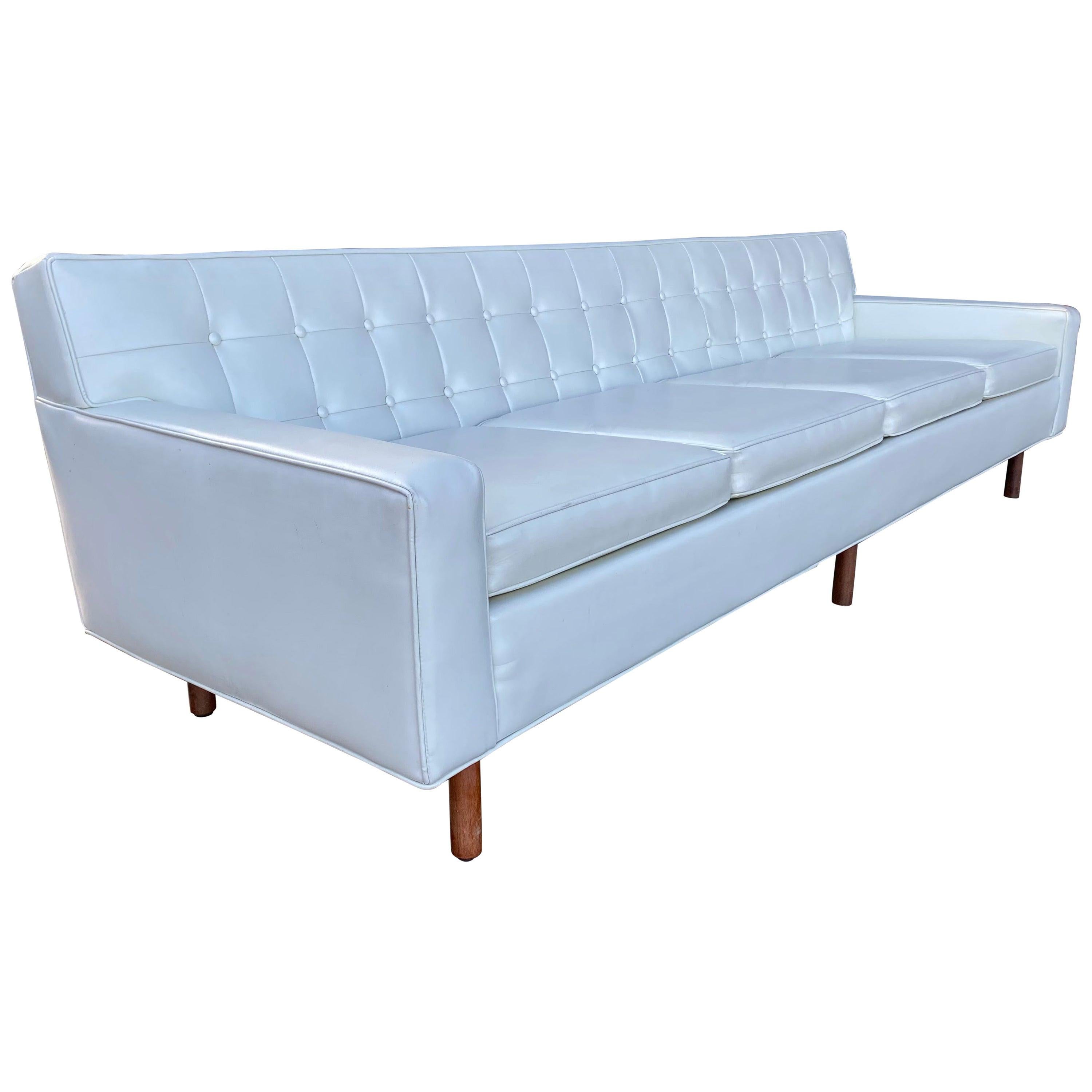 Stunning Button Tufted 4-Seat Sofa by Milo Baughman for Thayer Coggen