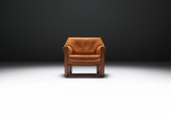 Stunning Cab 415 chair in natural cognac leather - Mario Bellini - CASSINA Italy