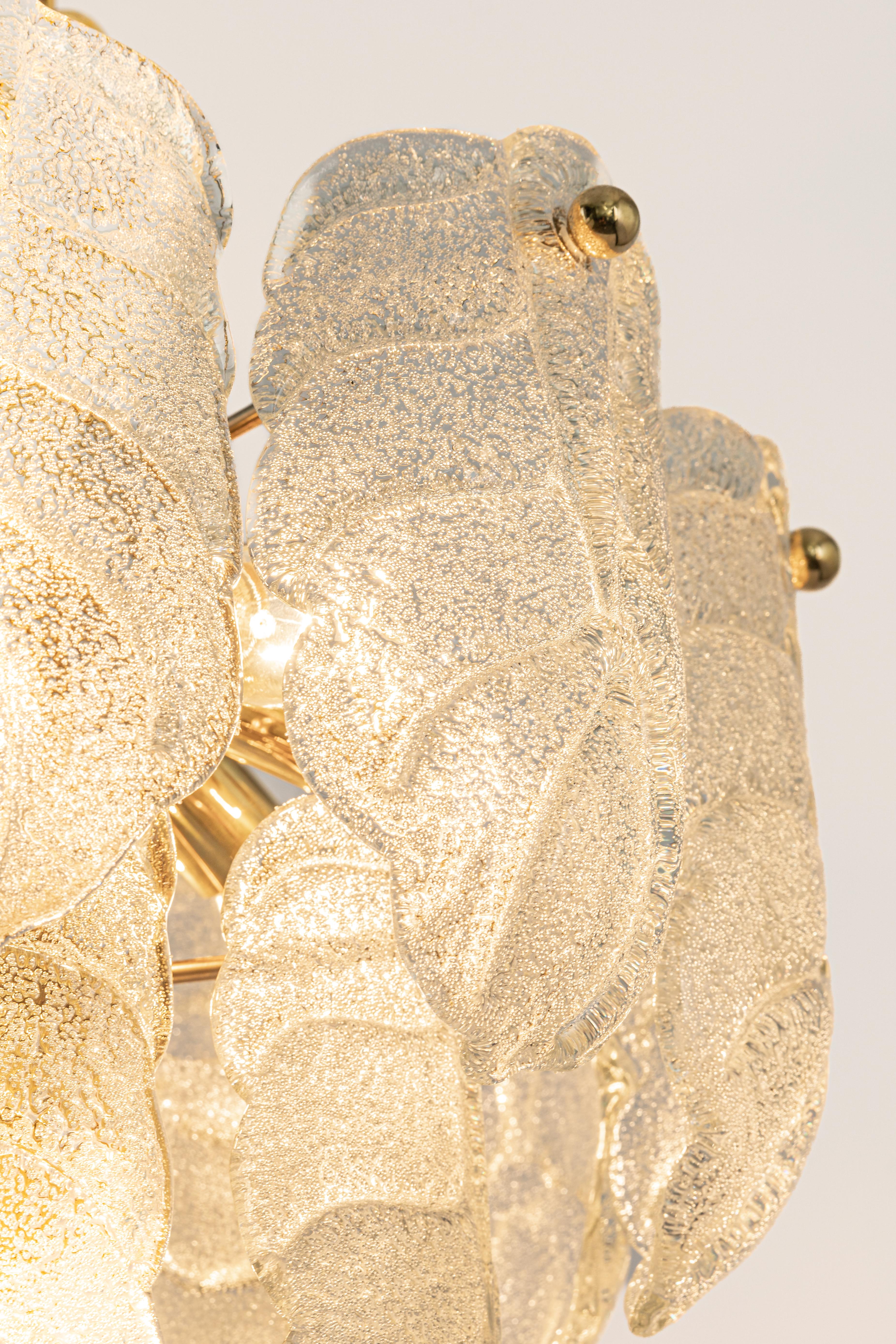 Stunning Carl Fagerlund Chandelier Murano Glass Leaves, 1960s For Sale 5