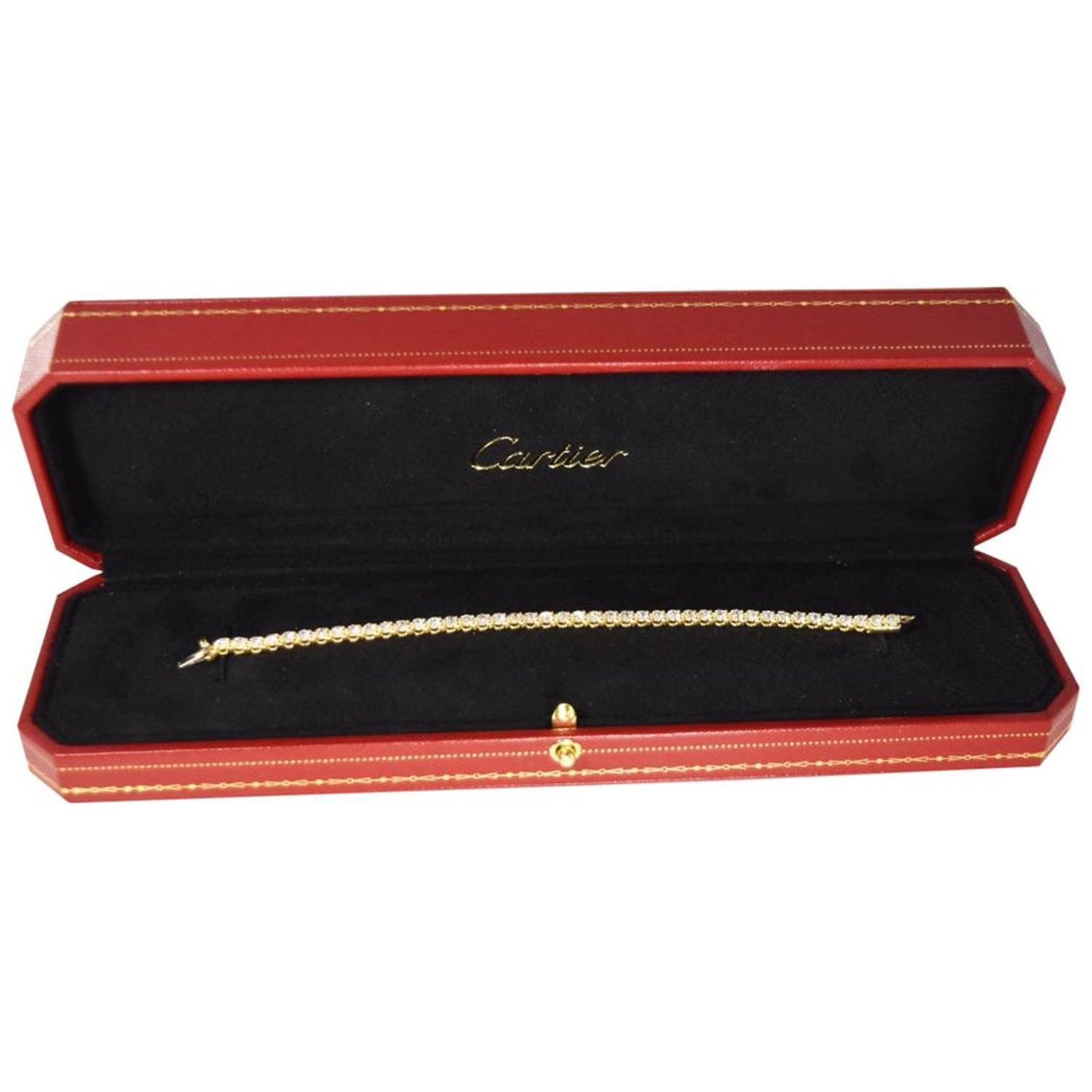 Cartier Tennis Bracelets - 18 For Sale at 1stDibs | 10k diamond tennis  bracelet, 11 carat cartier bracelet, 3 diamond bracelet