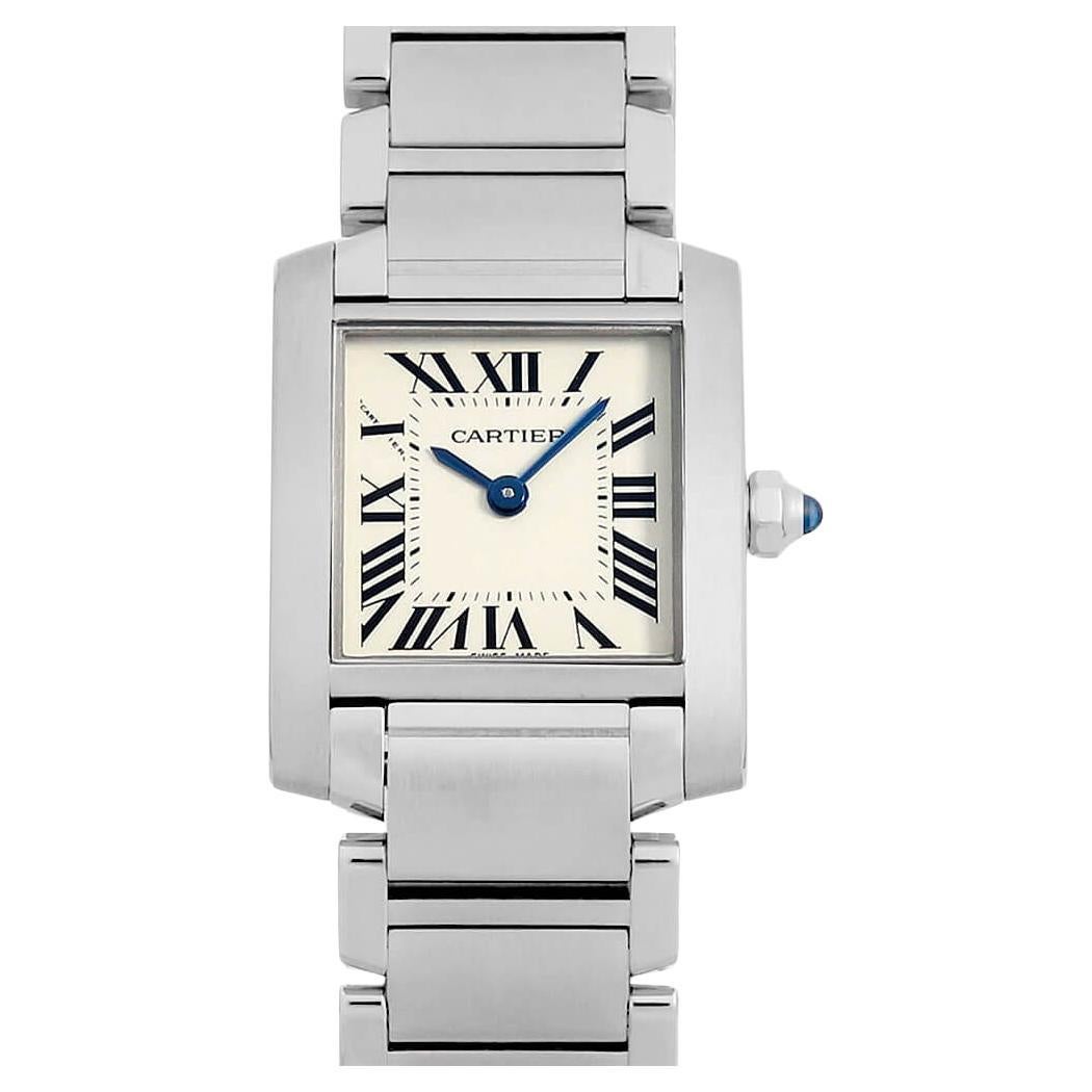 Stunning Cartier Tank Française SM W51008Q3 - Gently Used Ladies Watch