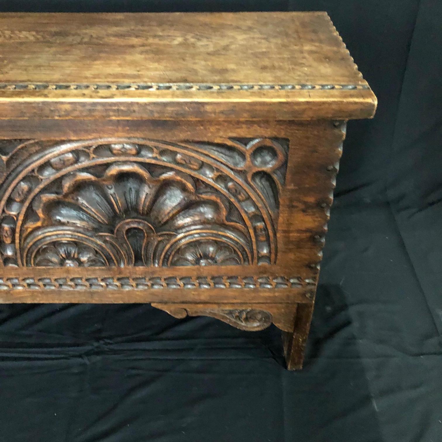 Stunning Carved French Coffer, Chest or Trunk '3' 5