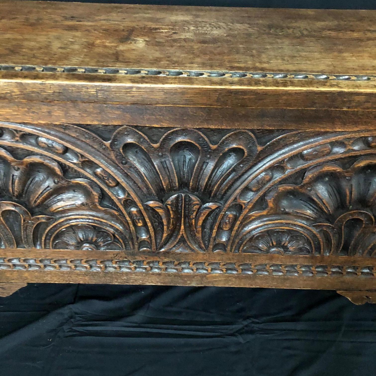 Stunning Carved French Coffer, Chest or Trunk '3' 6