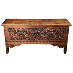 Antique Stunning Carved French Coffer, Chest or Trunk '3'
