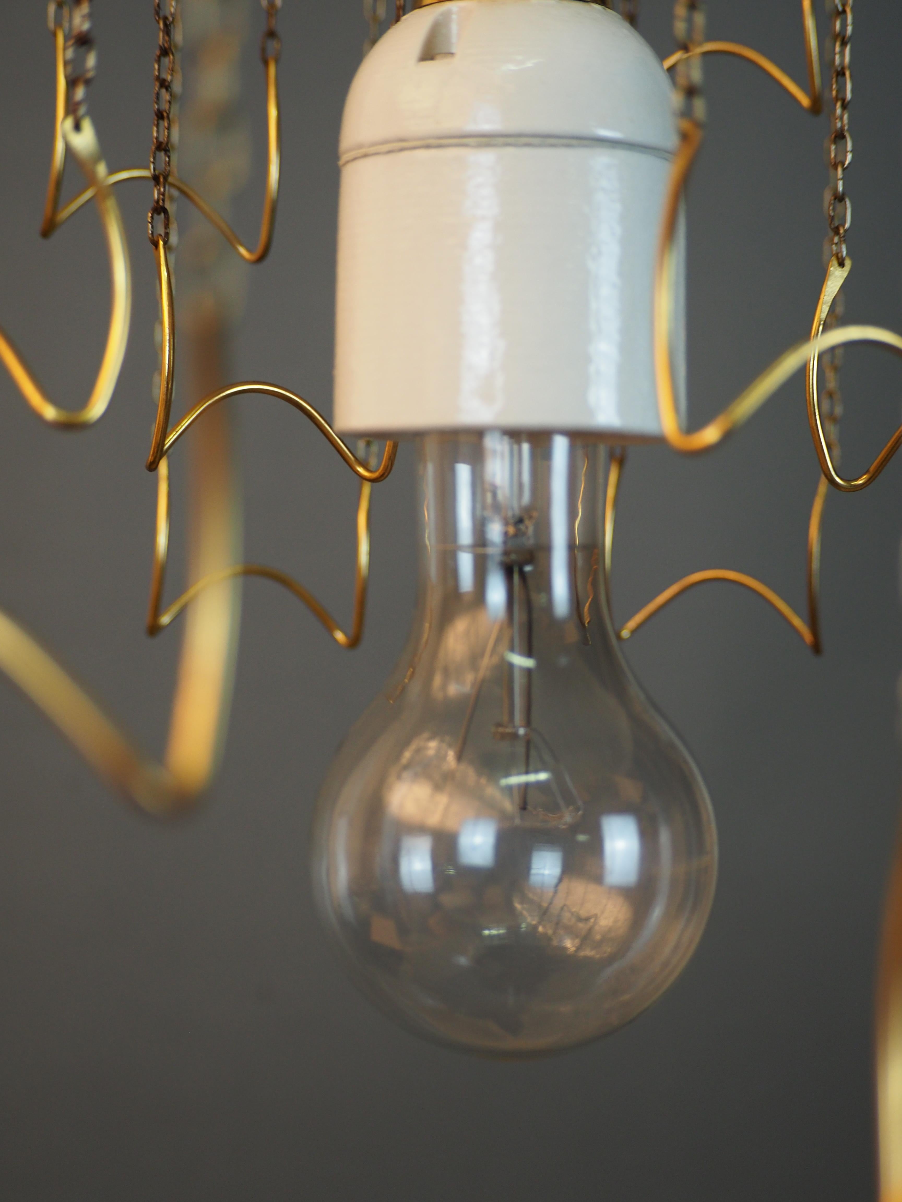 Stupendo lampadario in vetro 