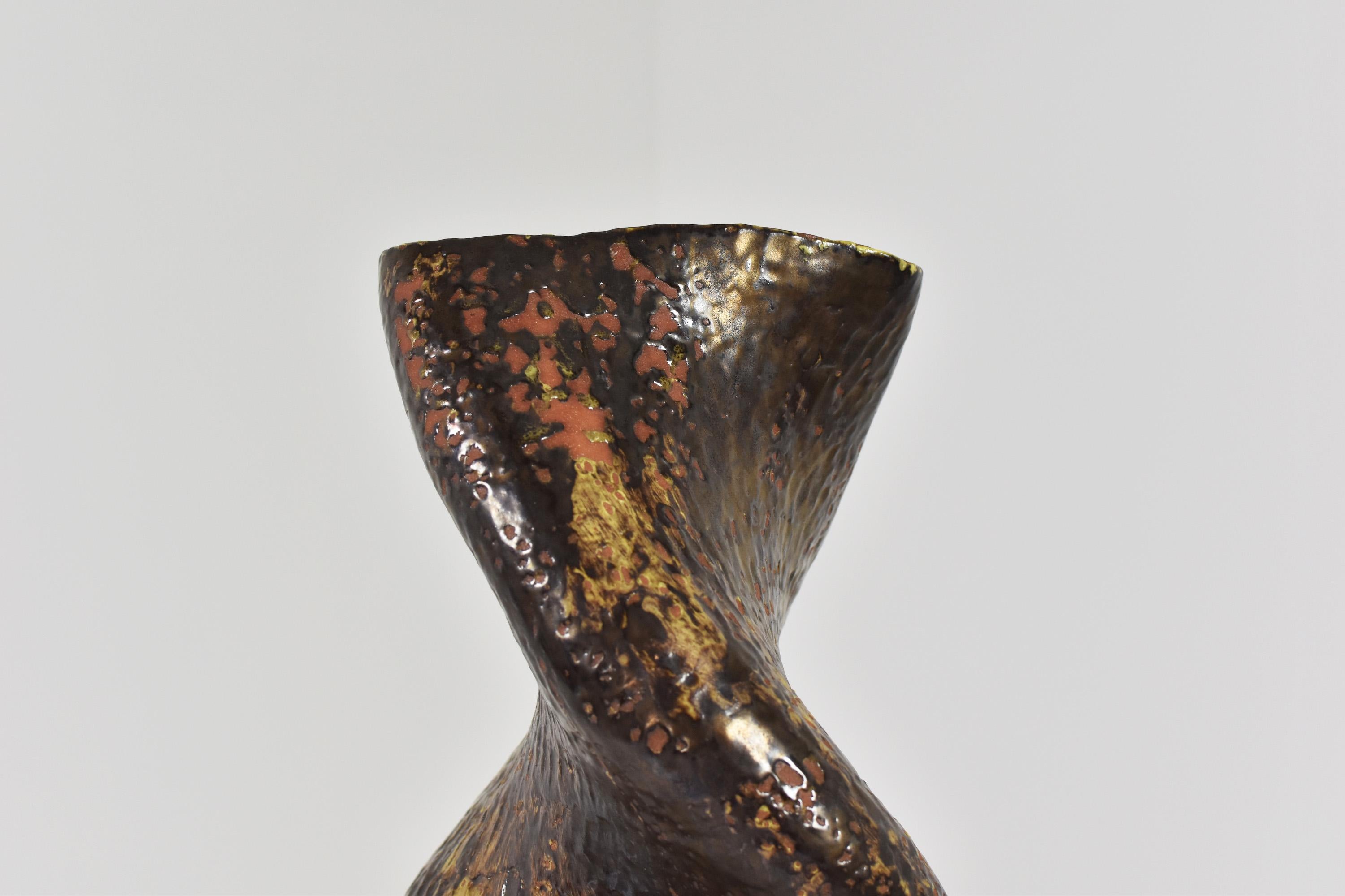 Contemporary Stunning Ceramic Vase by Ole Victor, Denmark, 2005 For Sale