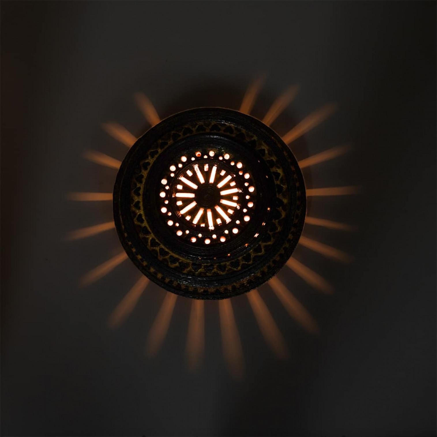 Superbe lampe murale en céramique, Danemark, 1970 en vente 2