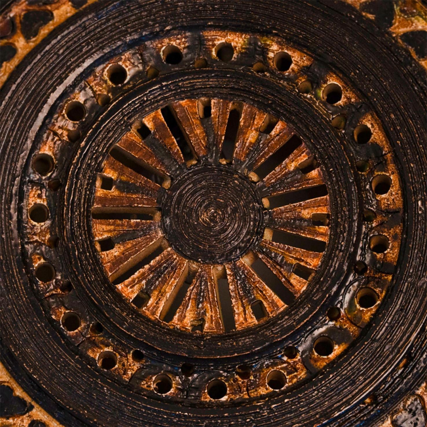 Glazed Stunning Ceramic Wall Light, Denmark, 1970 For Sale