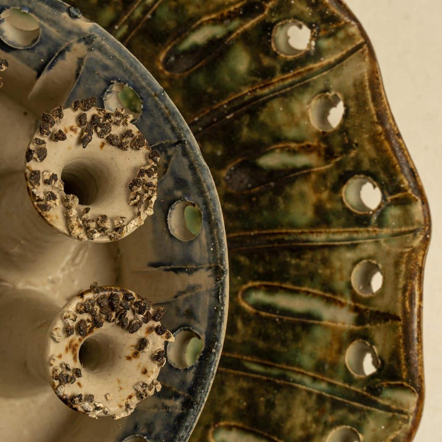 Danese Splendida lampada da parete in ceramica nello stile di Axella, Danimarca 1970 in vendita