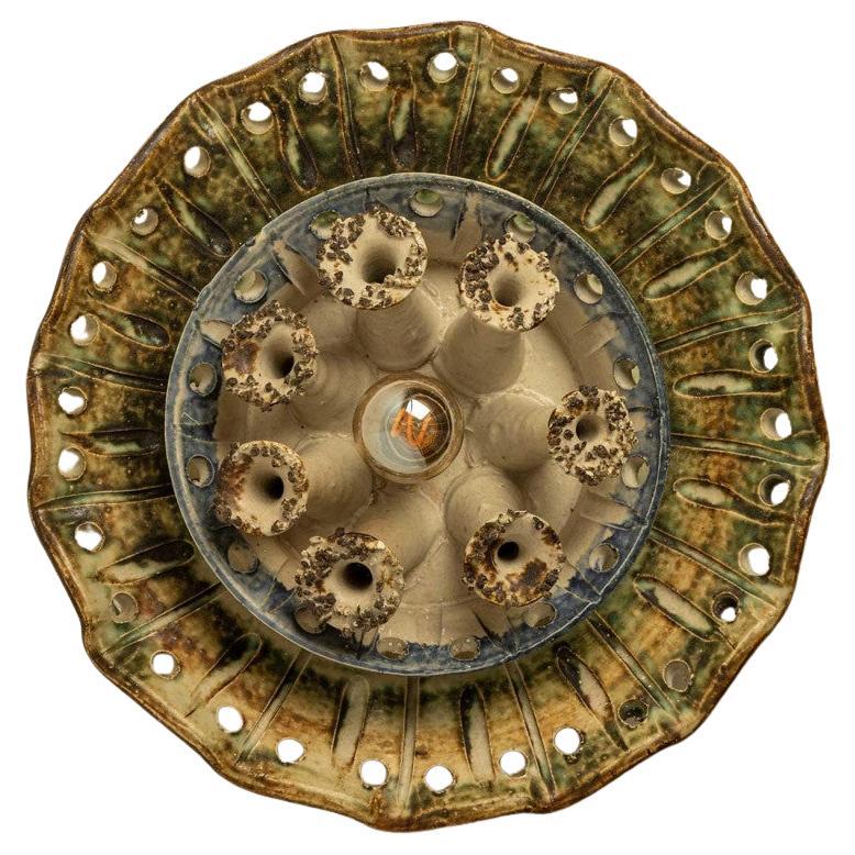 Stunning Ceramic Wall Light in the style of Axella, Denmark 1970