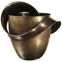 Impresionante Cubitera para Vino Champán, Latón Pulido, Francia