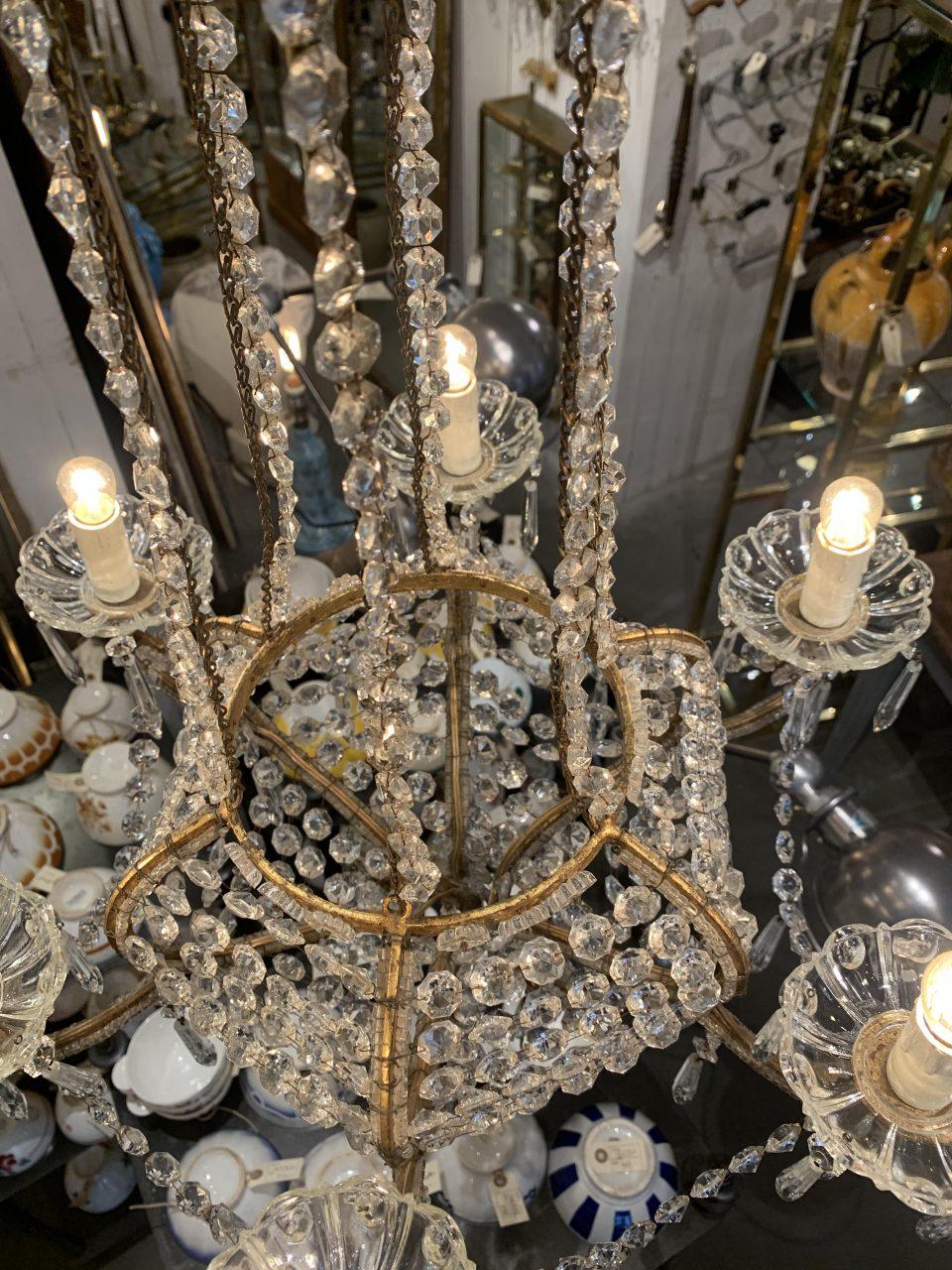 Gilt Stunning Chandelier, Early 1900s France  For Sale