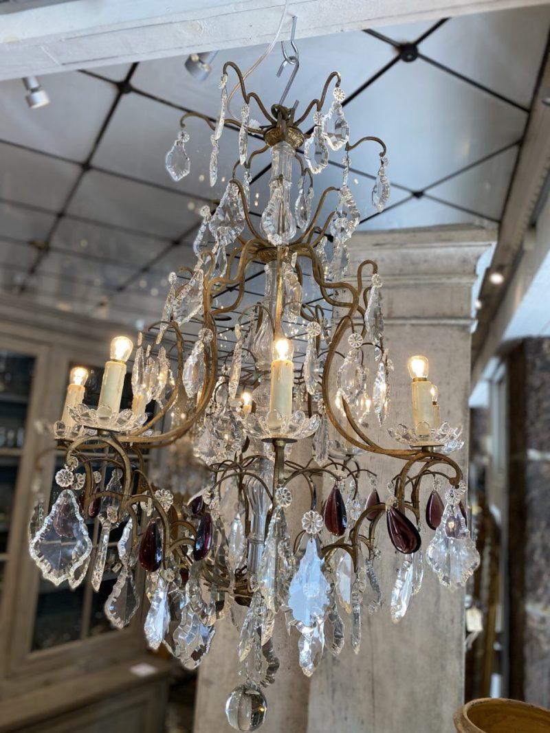French Stunning Chandelier-France 1900 For Sale