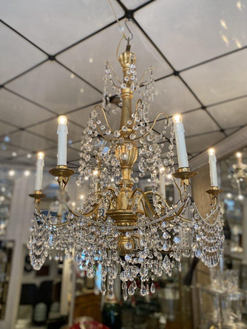 French Stunning Chandelier-France 1900-Possible Pair For Sale