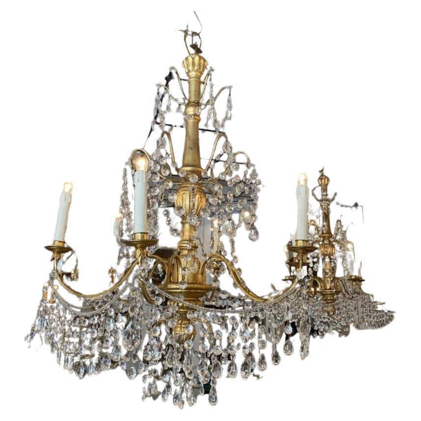 Stunning Chandelier-France 1900-Possible Pair For Sale