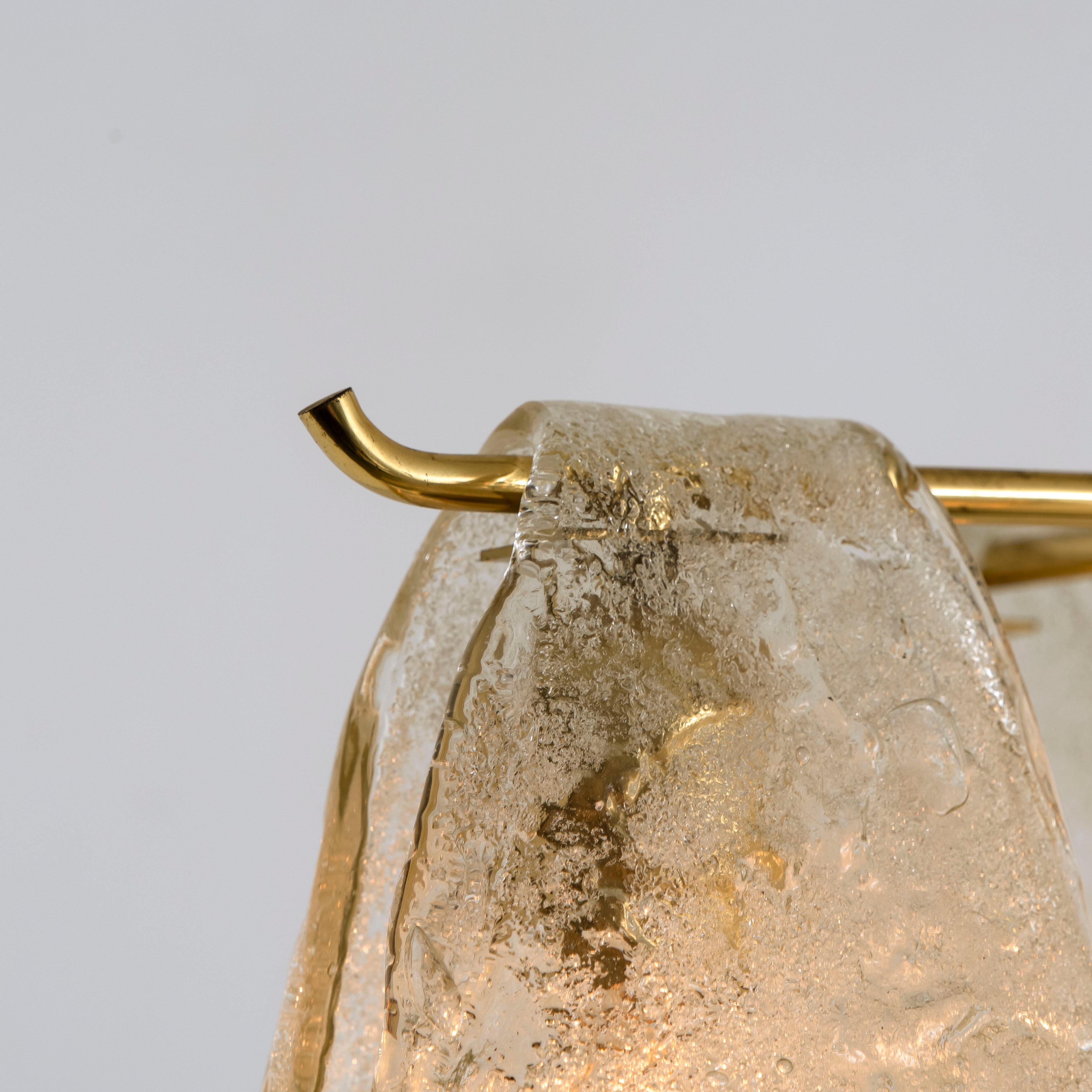 Austrian Stunning Chandelier Ice Glass, 1970 For Sale