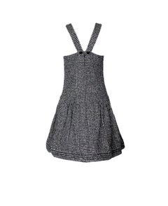 UNWORN Chanel Signature Monochrome Braided Tweed Dress