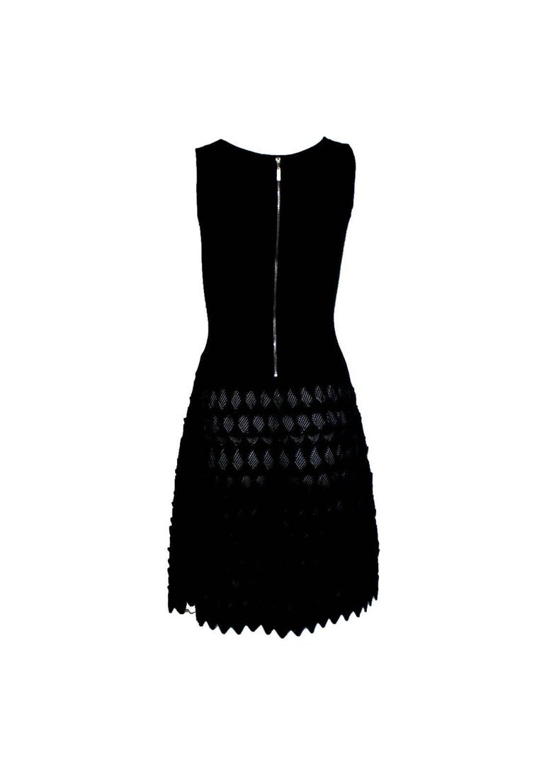 UNWORN Chanel Little Black Dress Knit Dress with Zipper Detail 38