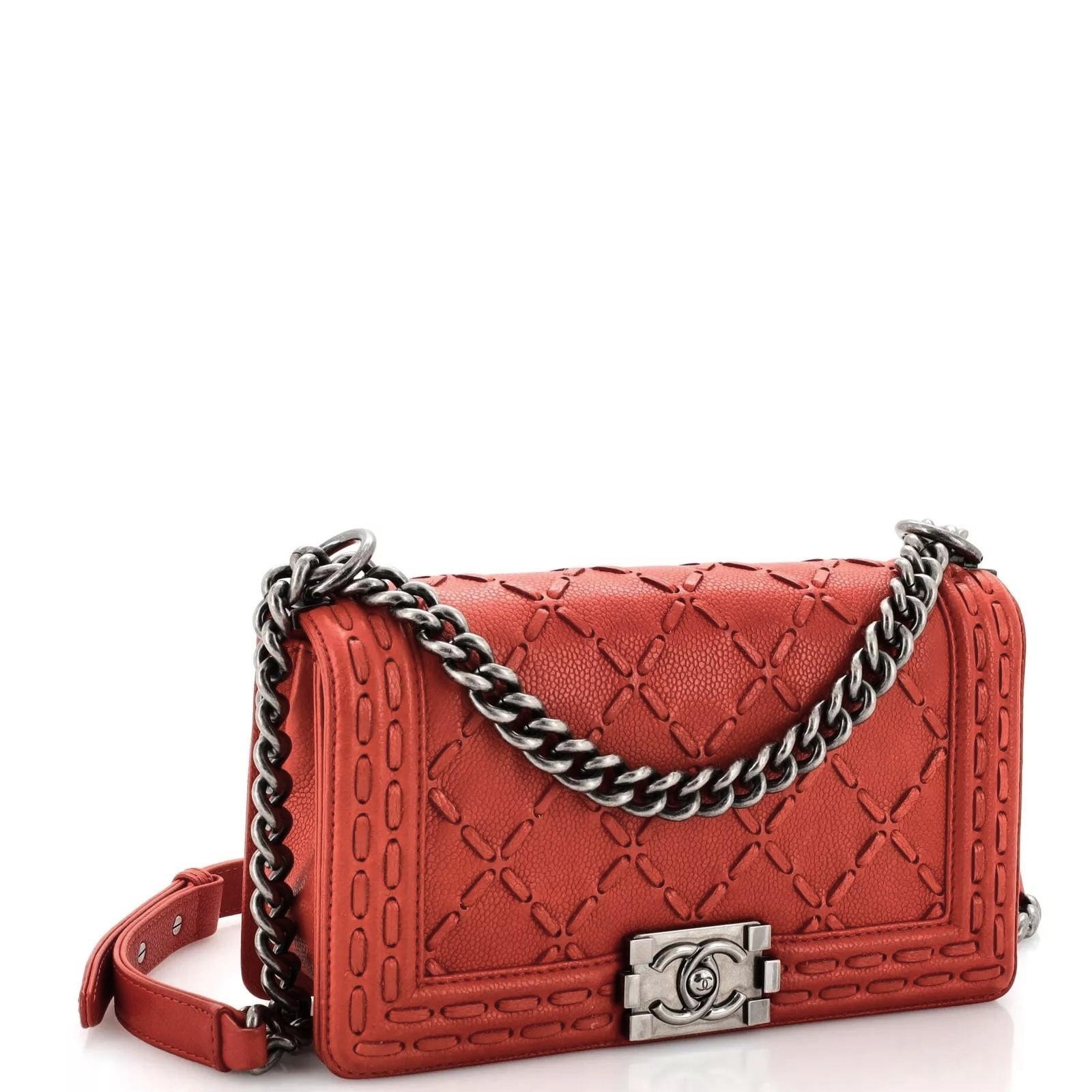 Stunning CHANEL Pre-Fall PARIS to DALLAS 2014 Small Whipstitch Boy Bag 5