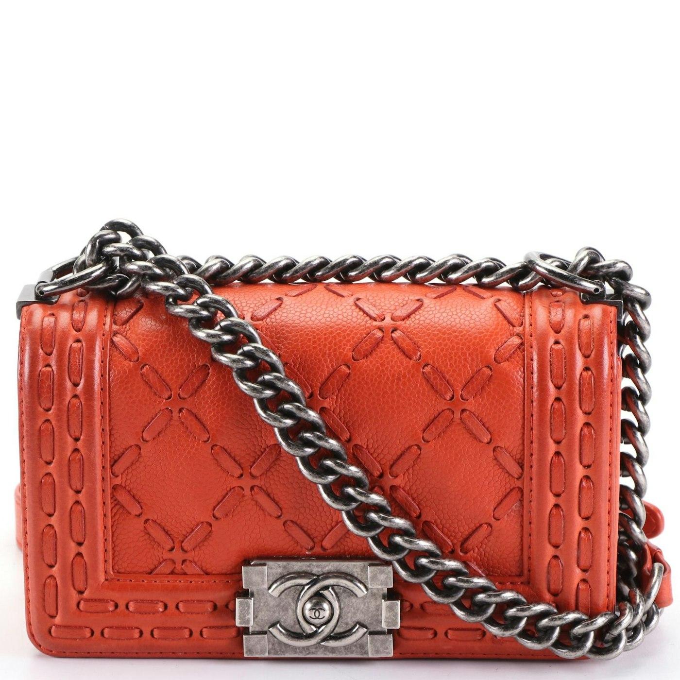 Stunning CHANEL Pre-Fall PARIS to DALLAS 2014 Small Whipstitch Boy Bag 10