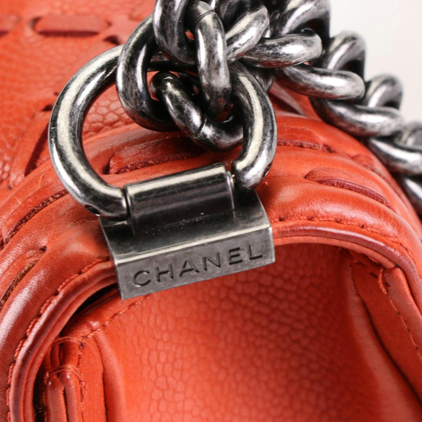 Women's Stunning CHANEL Pre-Fall PARIS to DALLAS 2014 Small Whipstitch Boy Bag