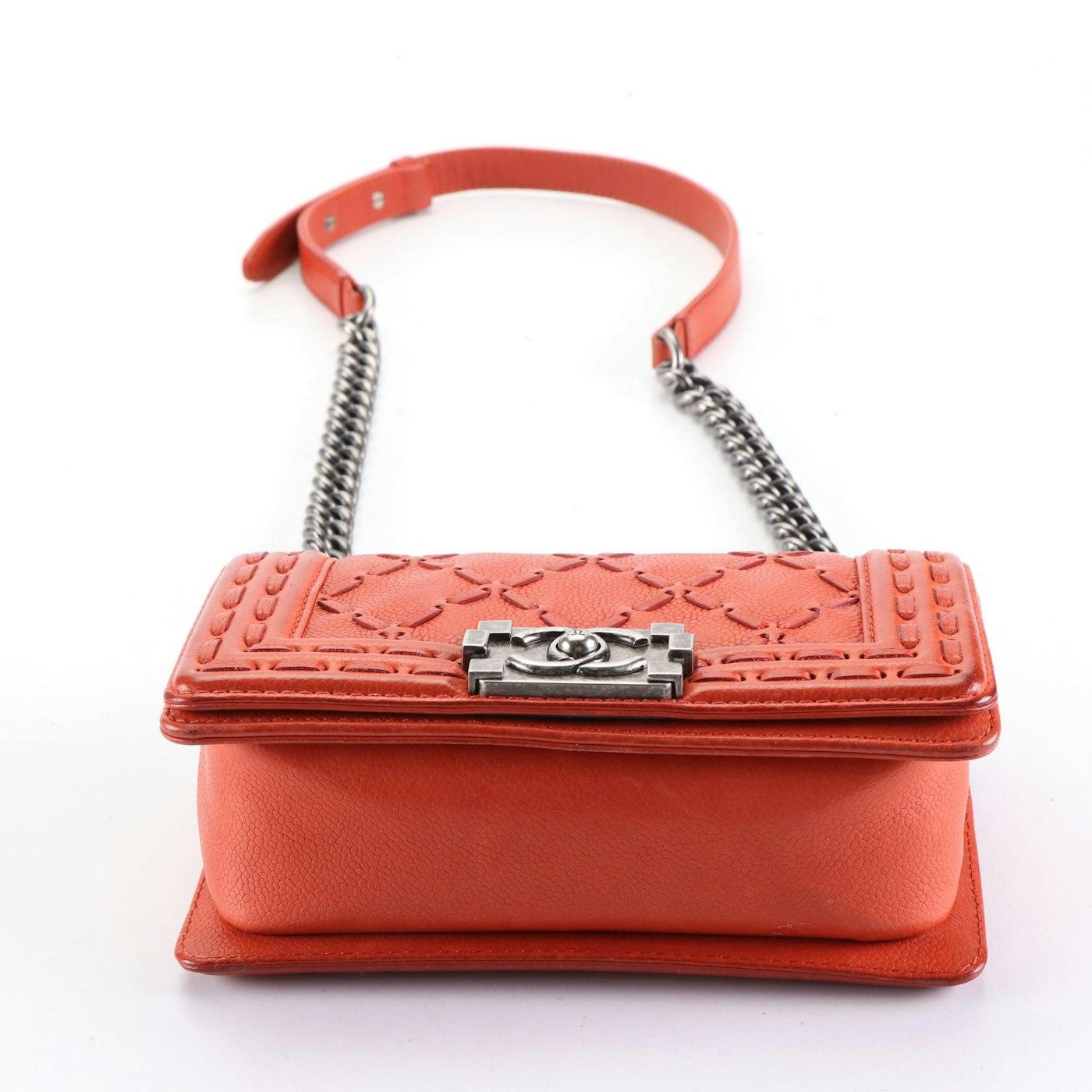 Stunning CHANEL Pre-Fall PARIS to DALLAS 2014 Small Whipstitch Boy Bag 1