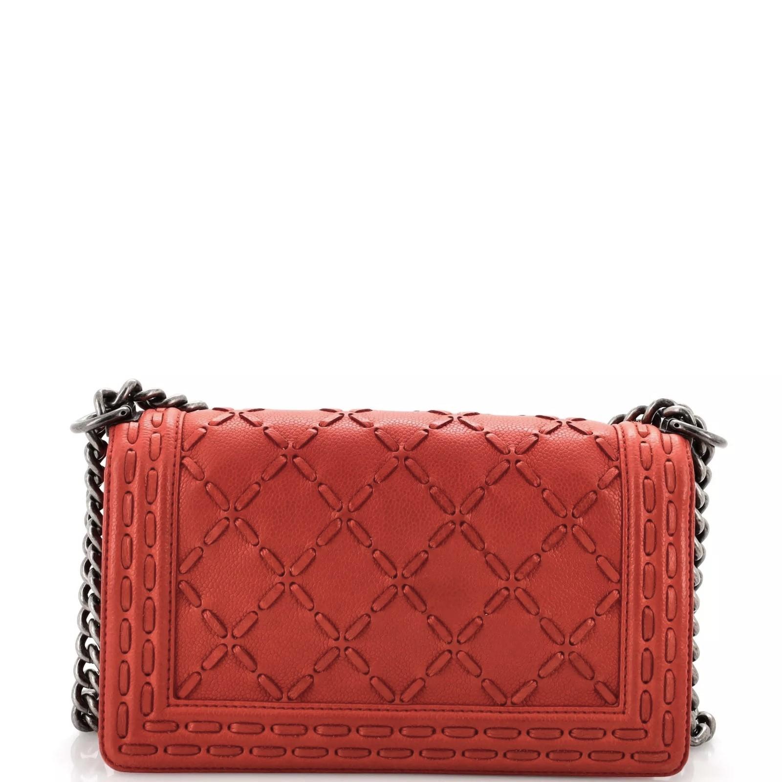 Stunning CHANEL Pre-Fall PARIS to DALLAS 2014 Small Whipstitch Boy Bag 2
