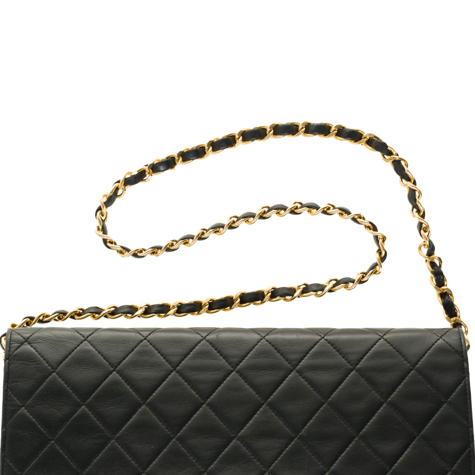 Stunning Chanel Classic handbag in black quilted lambskin with gold hardware 2