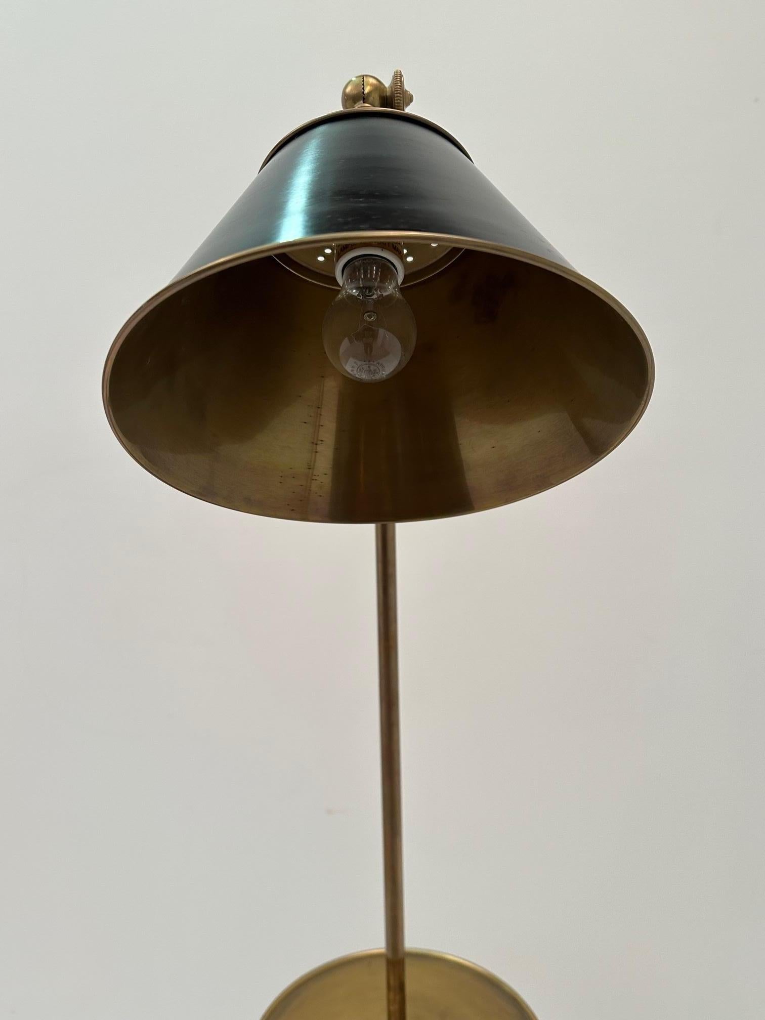 Stunning Chapman Brass Floor Lamp with Adjustable Shade 1