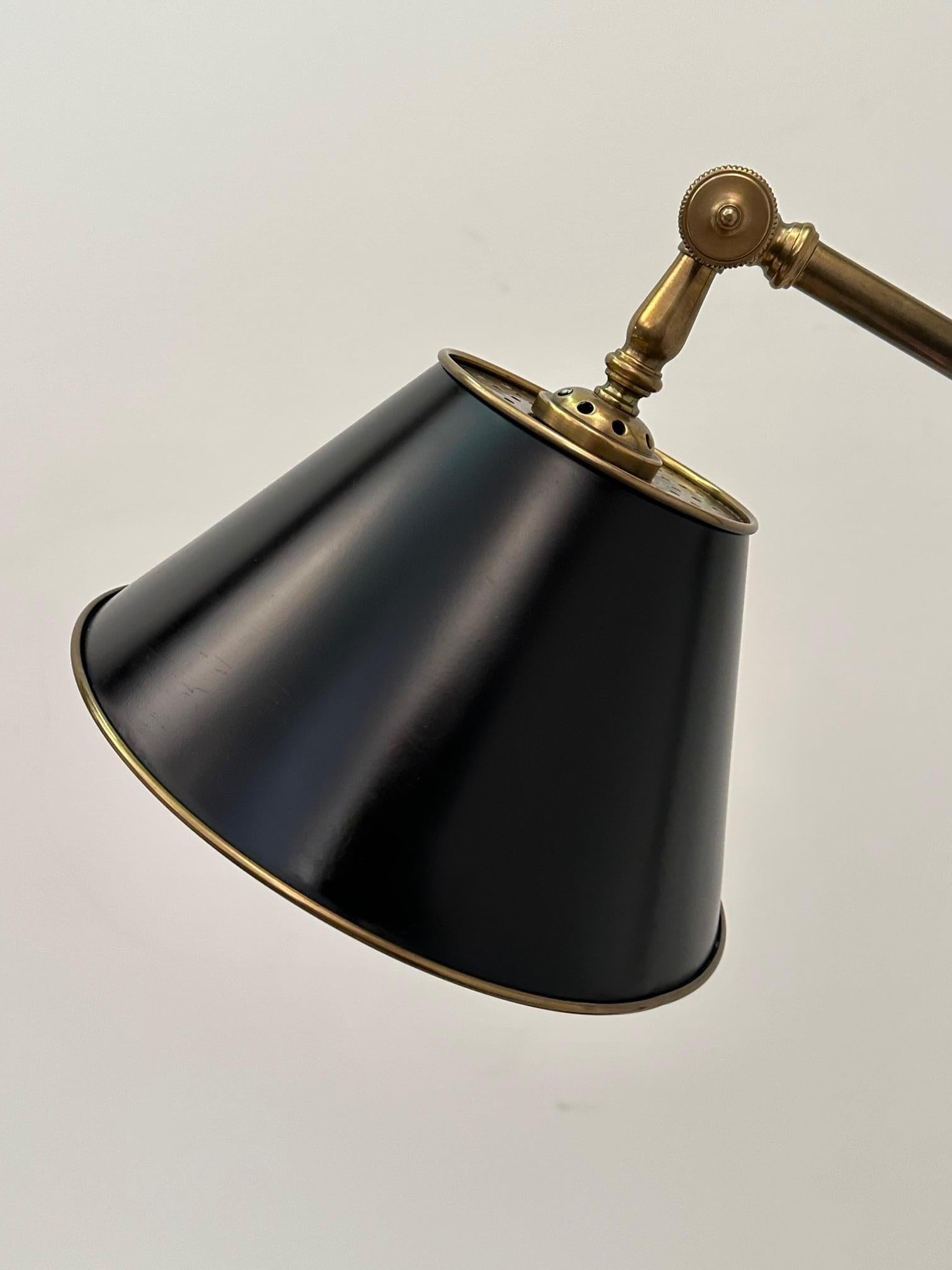 Stunning Chapman Brass Floor Lamp with Adjustable Shade 2