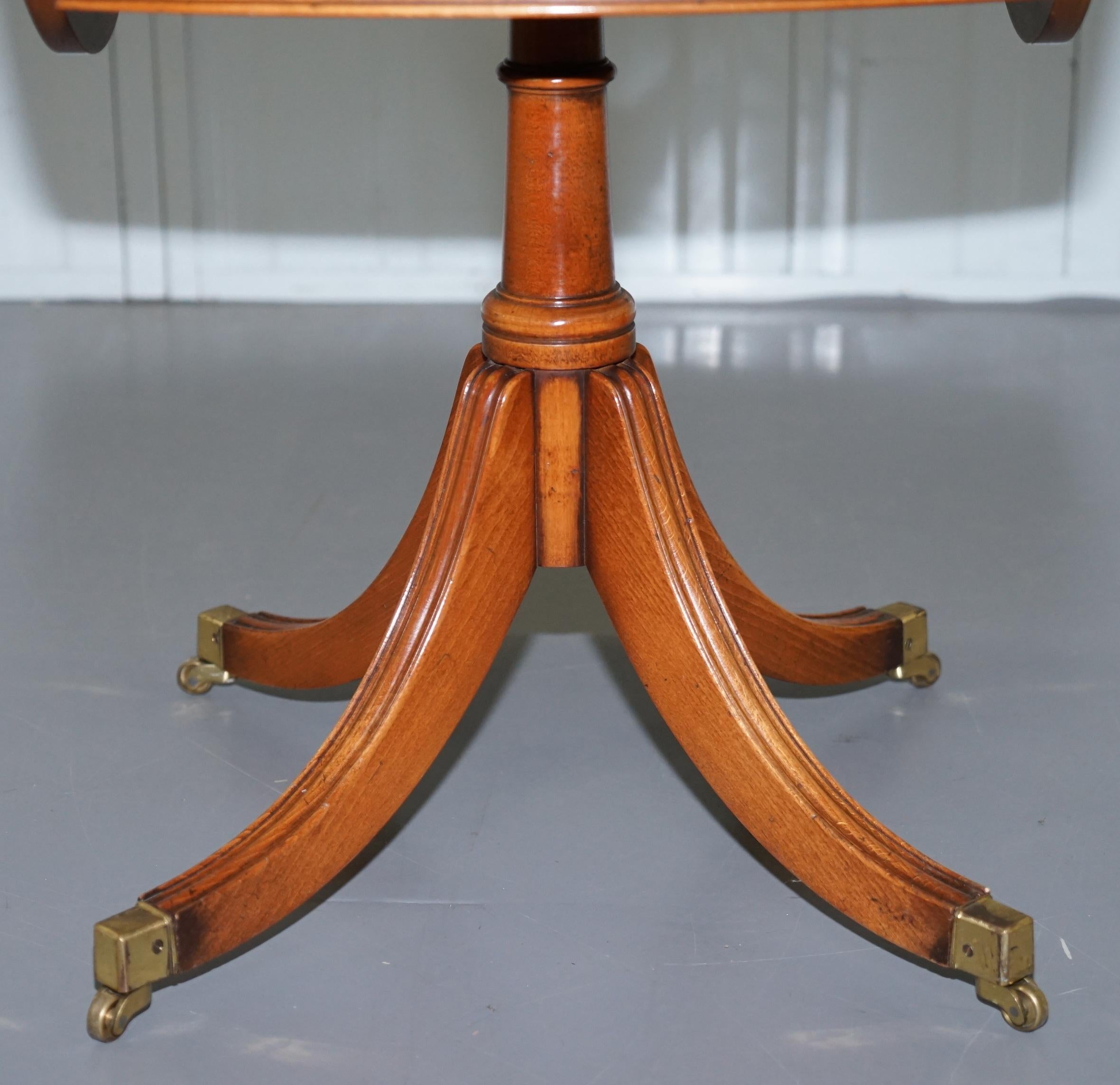 Stunning Charles Barr Burr Walnut Extending Side End Lamp Wine Table 3