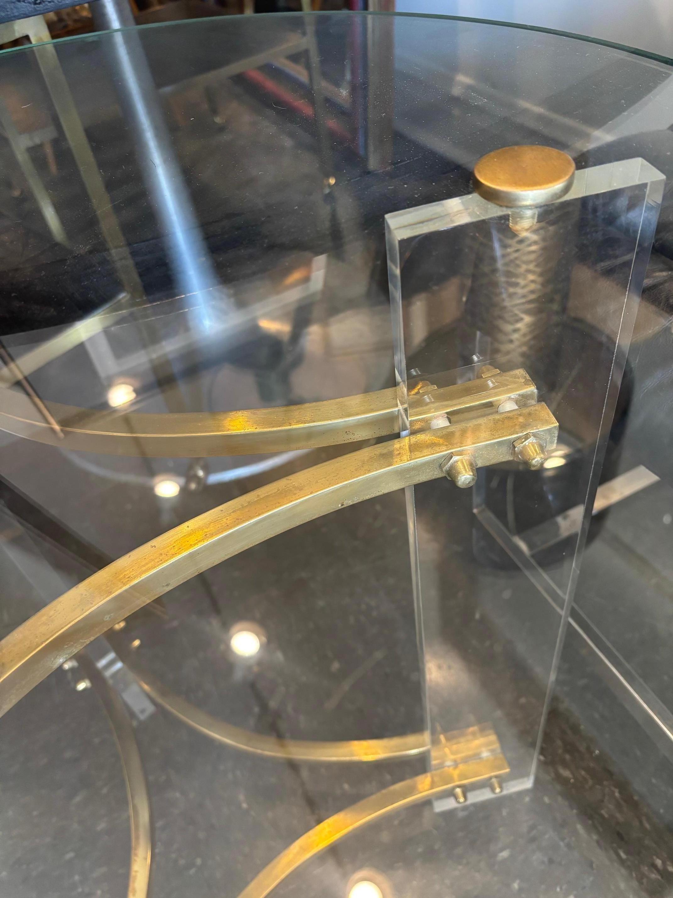 Brass Stunning Charles Hollis Jones table For Sale