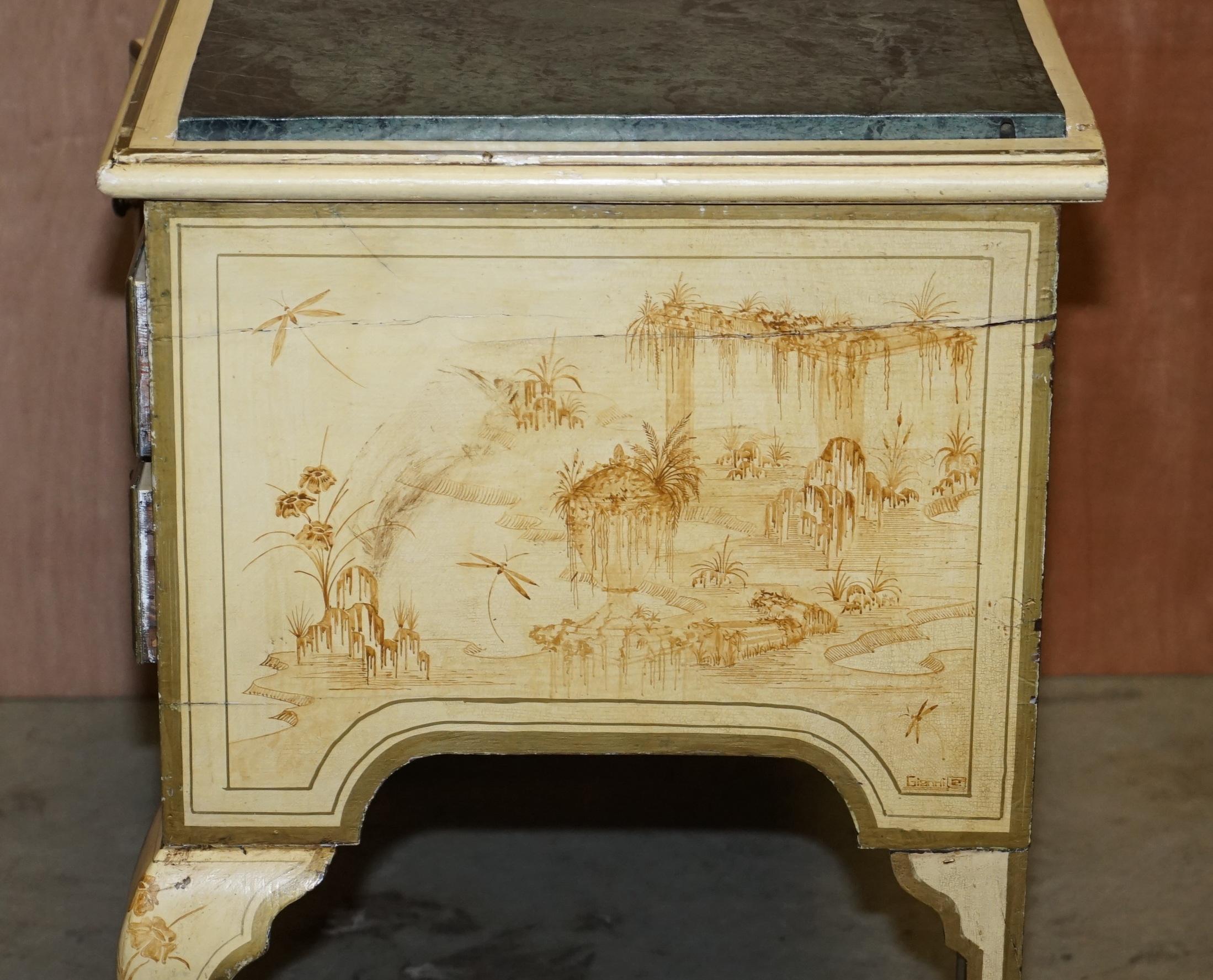 Stunning Chinoiserie Marble Topped Sideboard in the Chinese Chippendale Taste For Sale 13