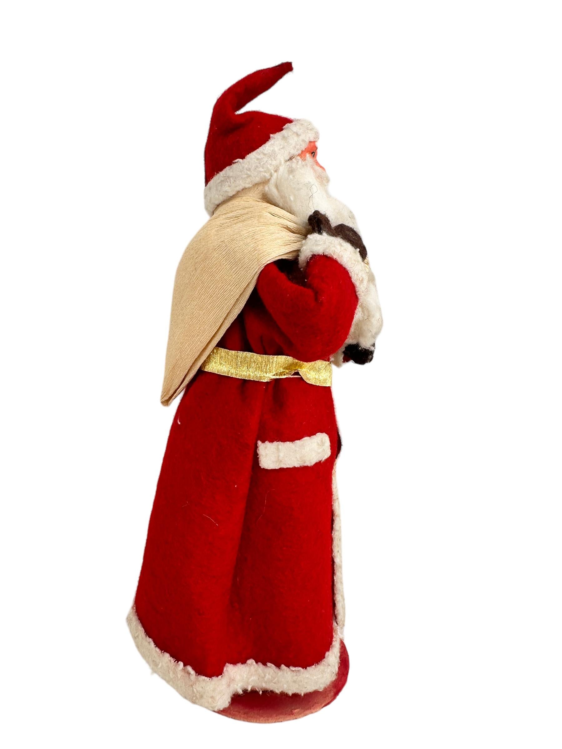 20ième siècle Superbe Bonbonnière de Noël Vintage St. Nikolaus Santa Claus Belsnickel en vente