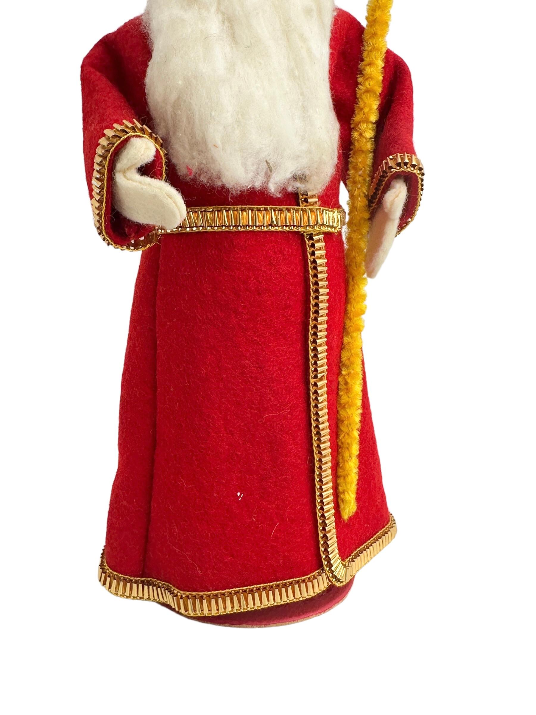 Atemberaubende Weihnachts-Vintage-Gürsnickelfigur des heiligen Nikolaus Santa Claus (Deutsch)