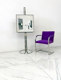 Atemberaubende Chrom Staffelei von Elaine Cohen für Design Institute of America, 1970er Jahre