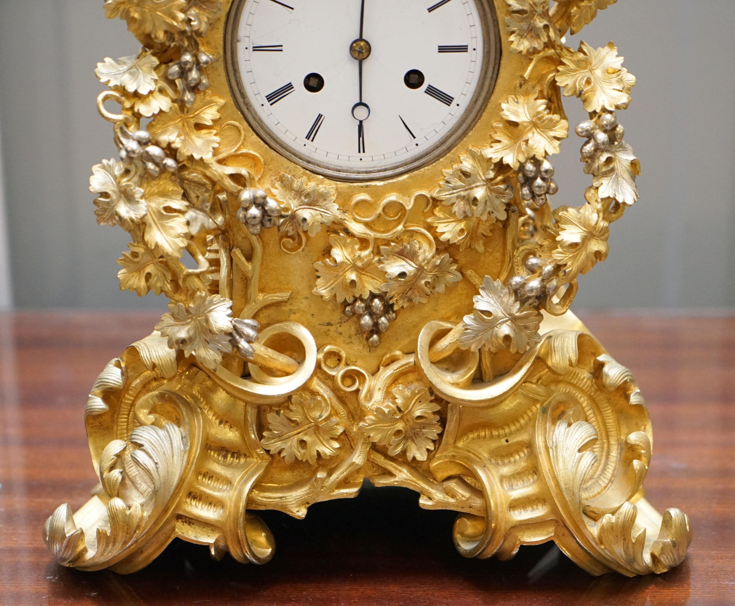 gold mantle clock