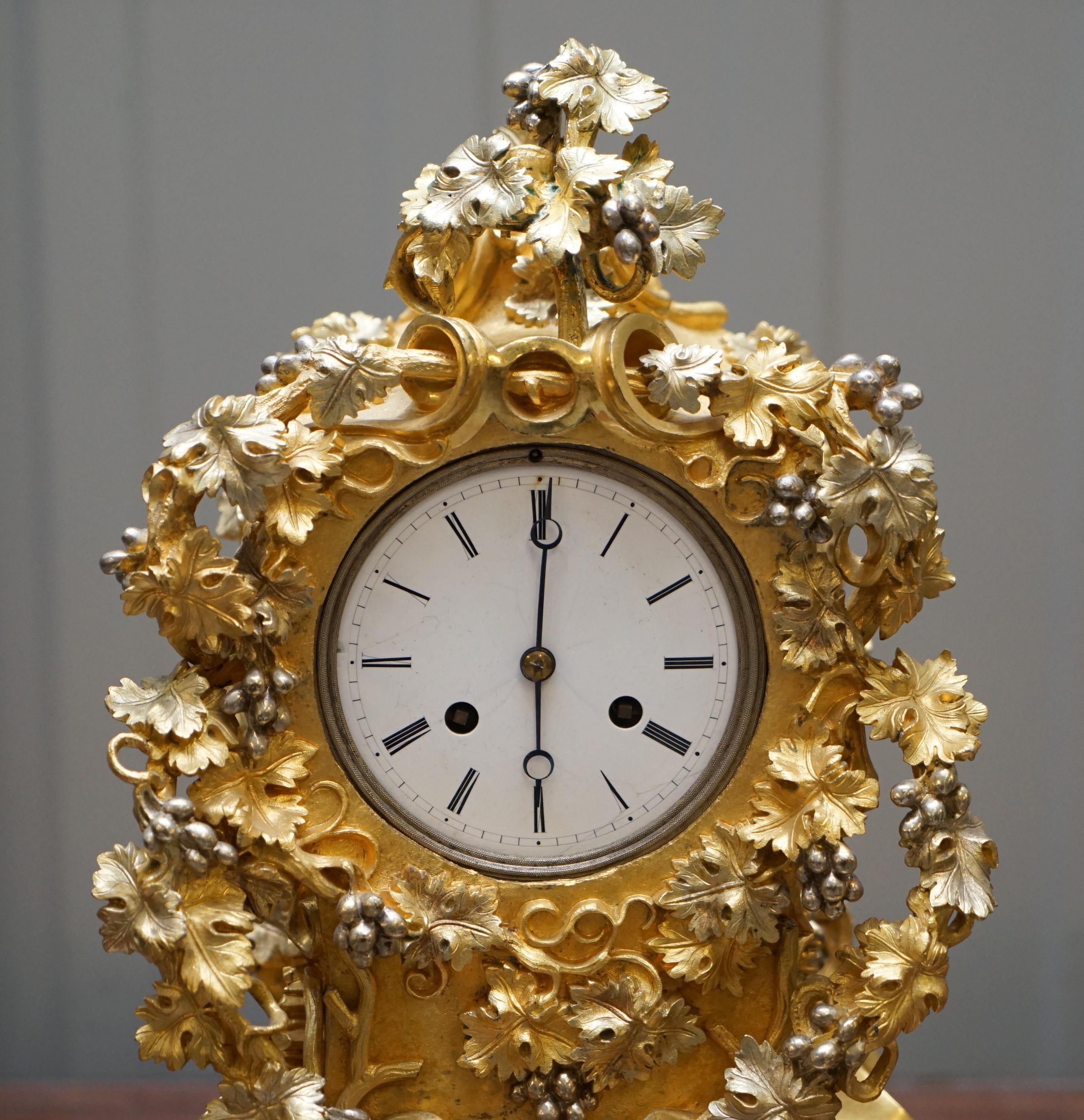 gold mantel clock