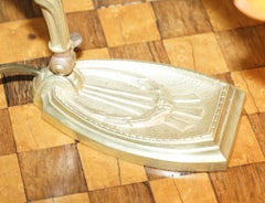 Atemberaubende Charles Schneider-Tischlampe aus vergoldeter Bronze mit Glasschirm, um 1930