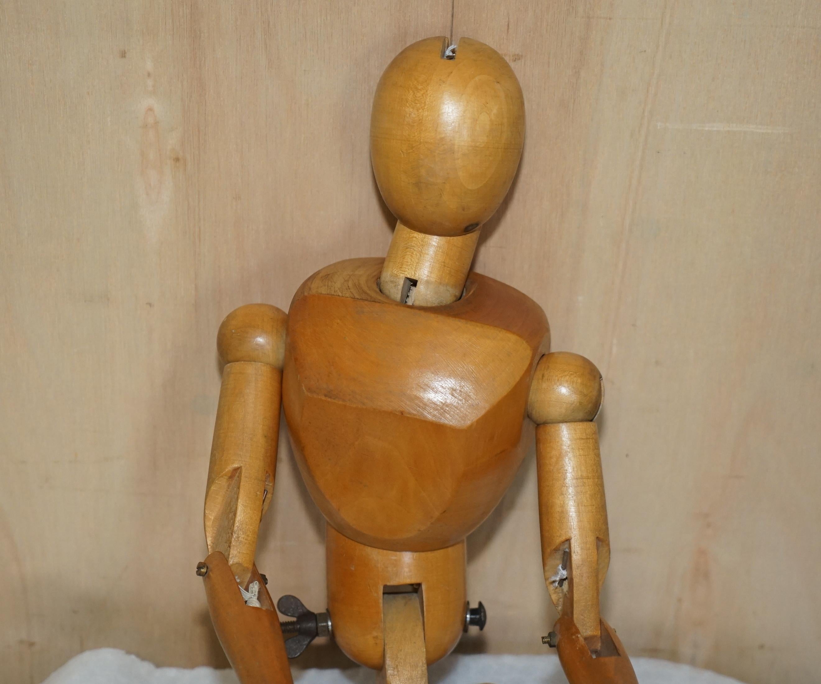 Mid-Century Modern Stunning CIRCA 1950 ANTIQUES ARTISTES FRANÇAIS LAY FIGURE MEDIUM SIZED LOVELY PATINa en vente