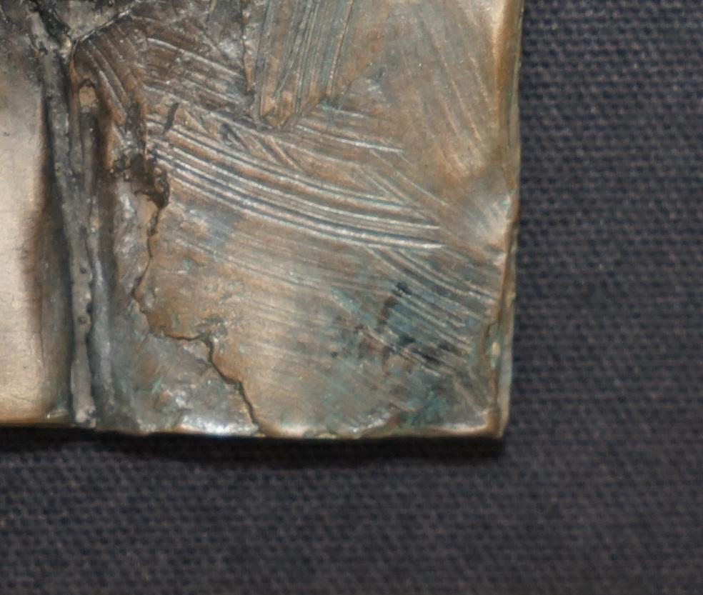 STUNNING CIRCA 2000 BILL MACK CARELESS BRONZE PLASTER 3D PICTURE OF TWO LOVERs im Angebot 4