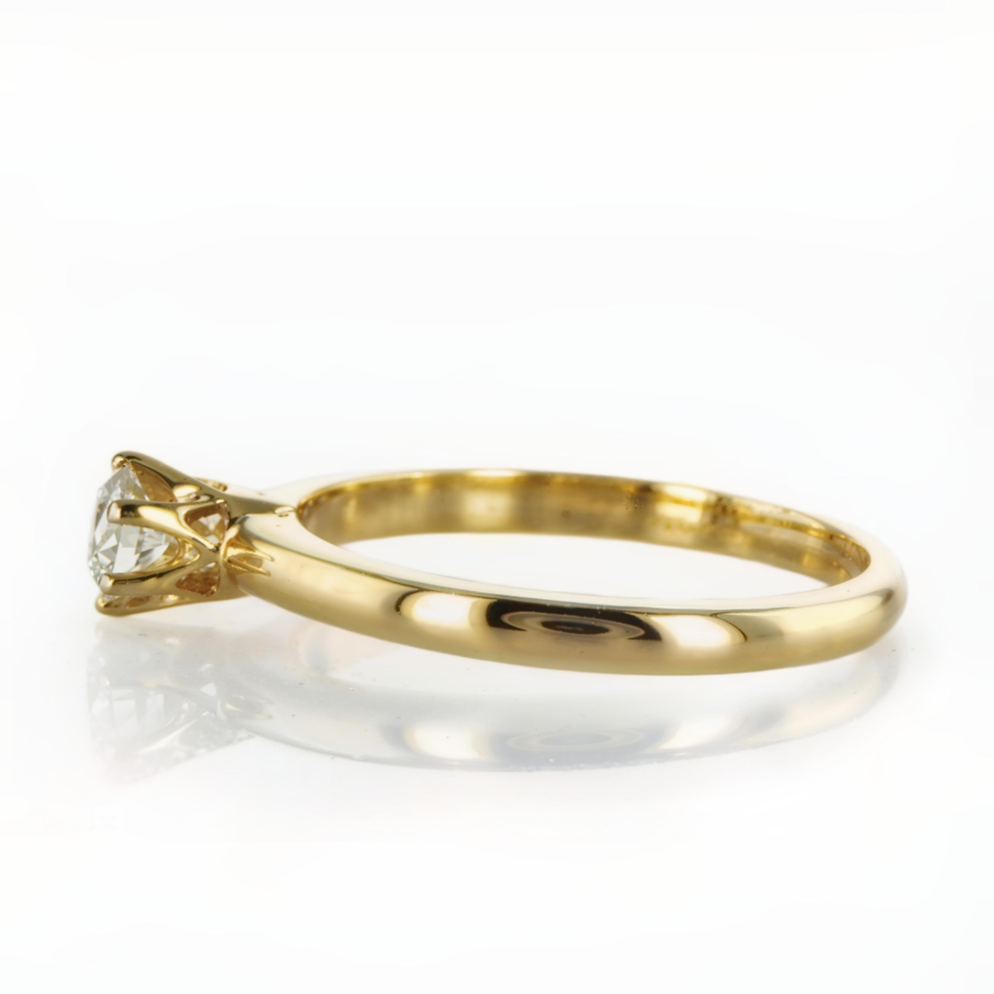 For Sale:  Stunning Classic 0.25 Carat Diamond Solitaire Ring in 14K Gold 3
