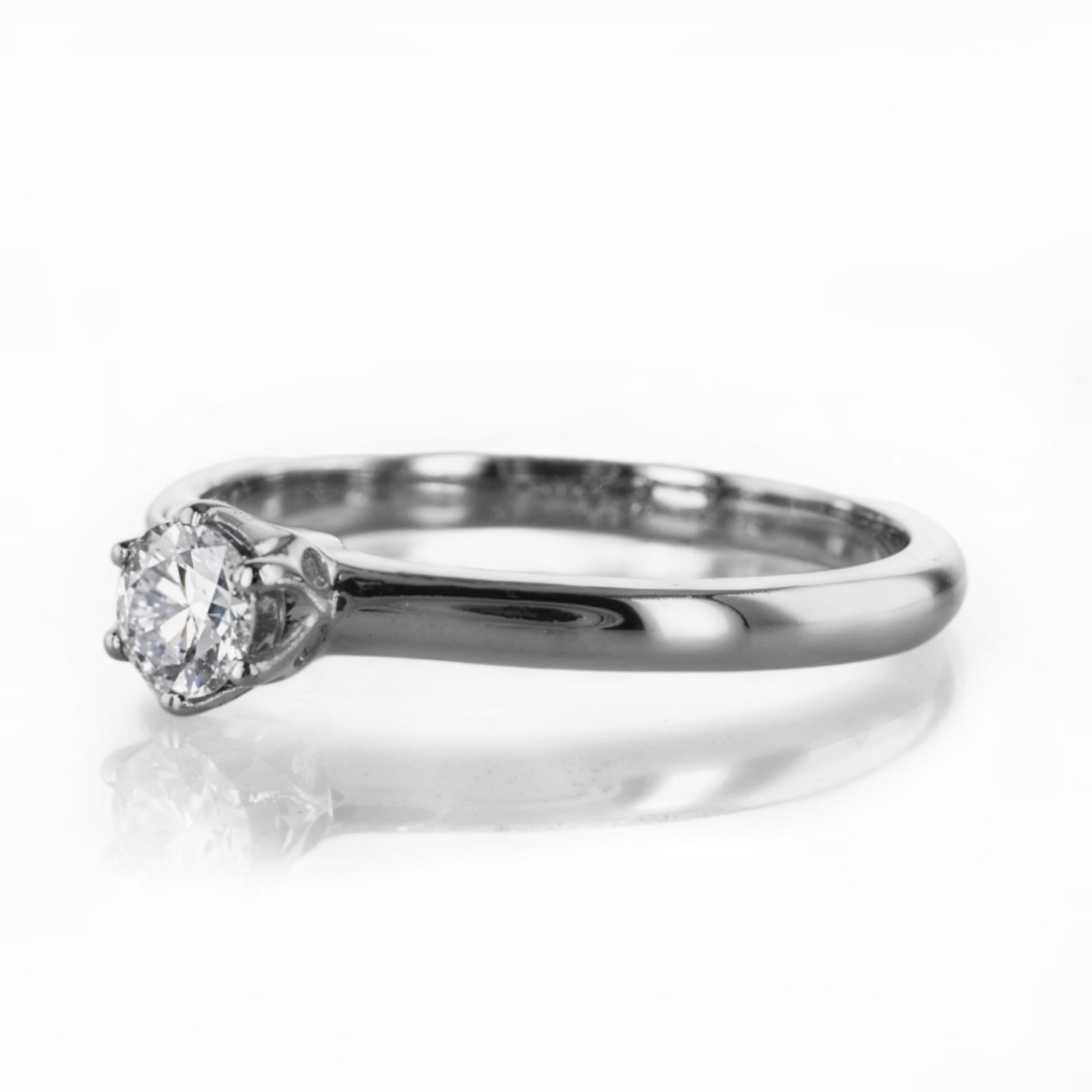 For Sale:  Stunning Classic 0.25 Carat Diamond Solitaire Ring in 14K Gold 6