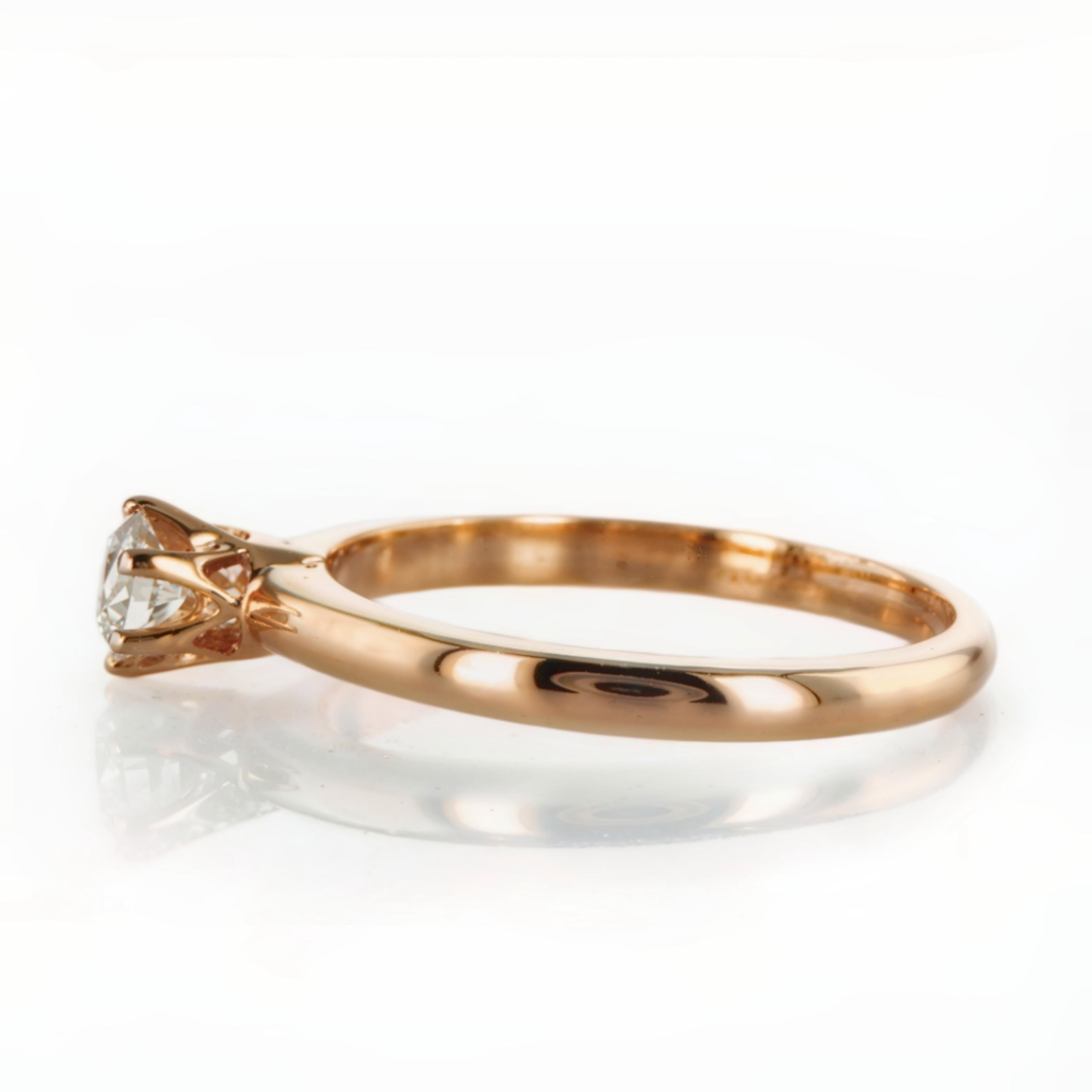 For Sale:  Stunning Classic 0.25 Carat Diamond Solitaire Ring in 14K Gold 7